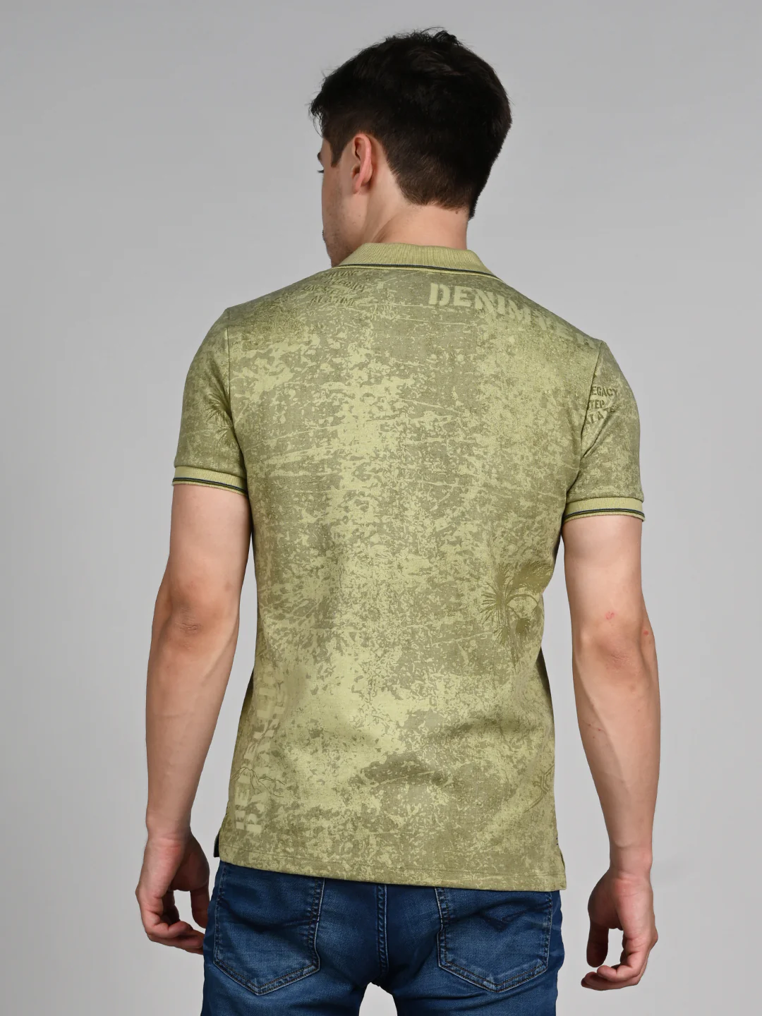 Killer Men Green Printed Slim Fit T-Shirt - Image 7