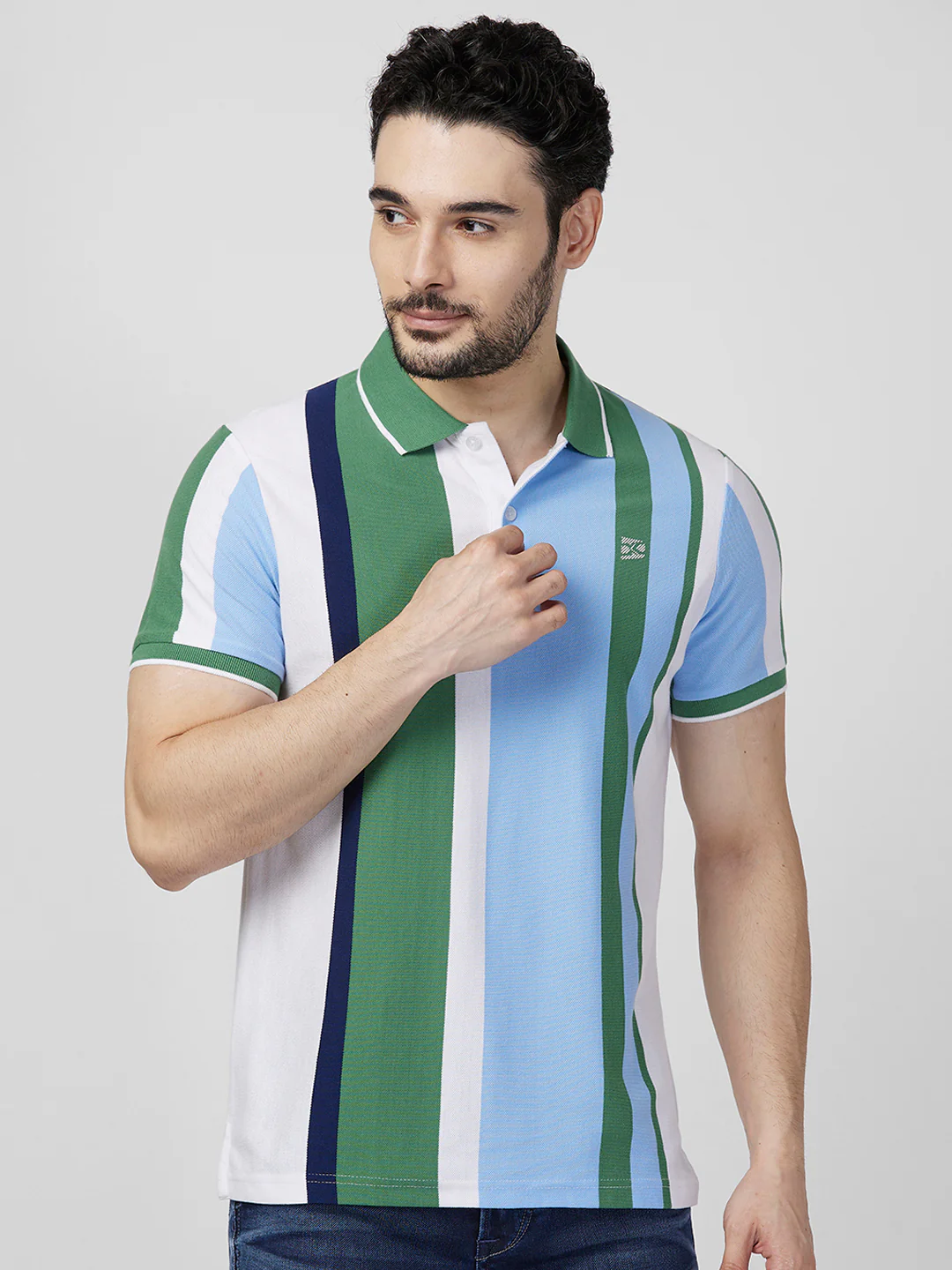 Killer Men Green Printed Slim Fit T-Shirts - Image 3
