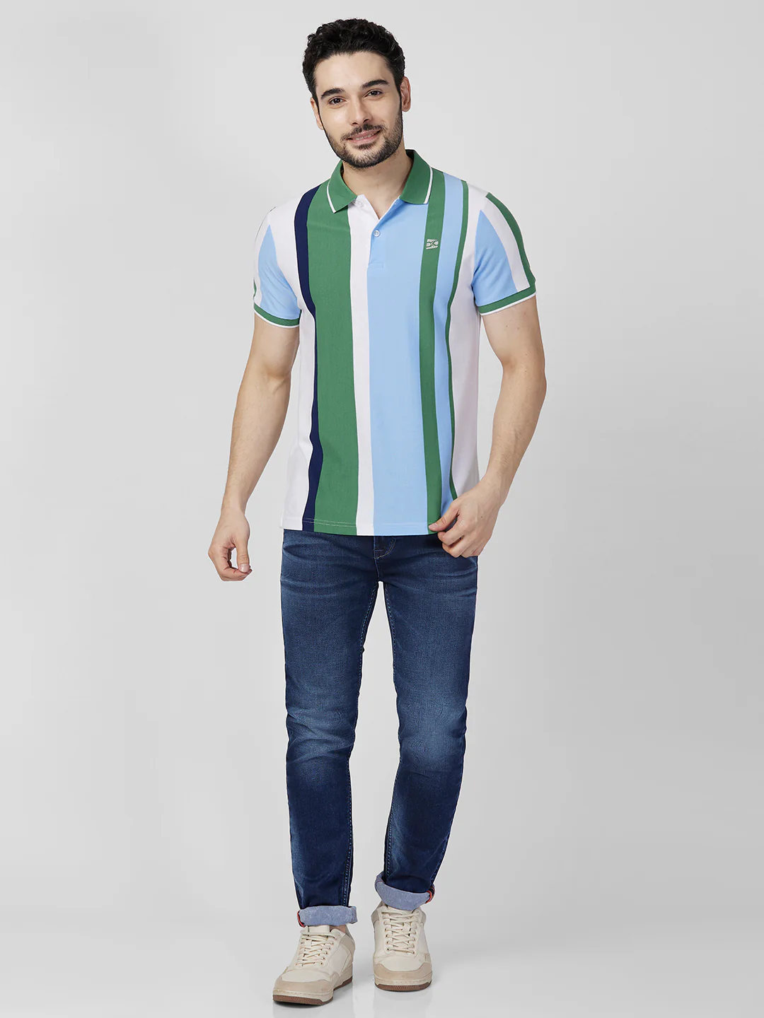 Killer Men Green Printed Slim Fit T-Shirts - Image 4