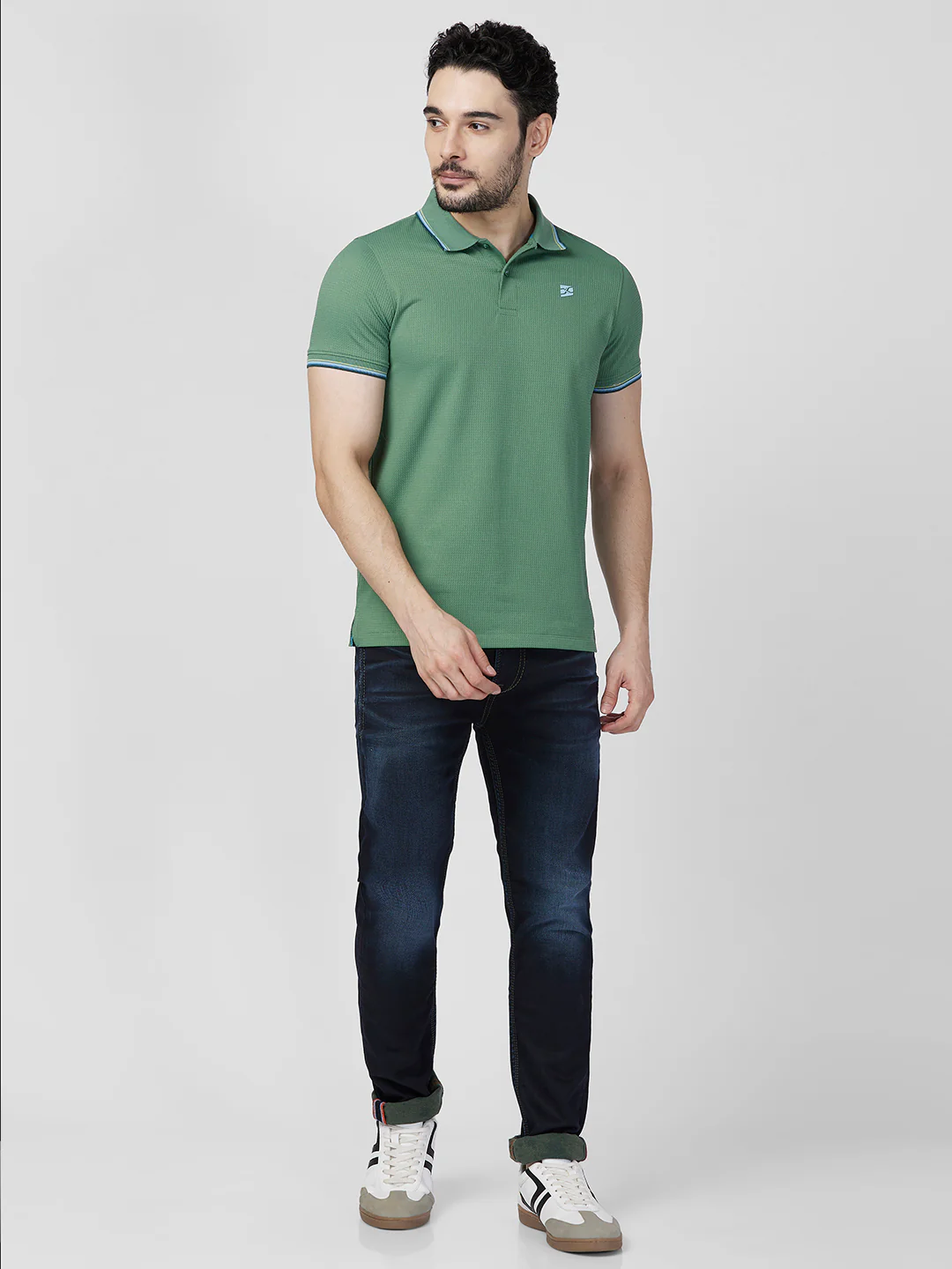 Killer Men Green Printed Slim Fit T-Shirts - Image 4