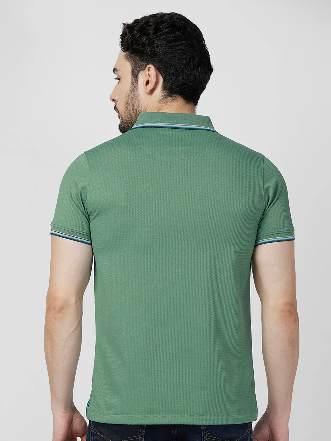 Killer Men Green Printed Slim Fit T-Shirts - Image 5