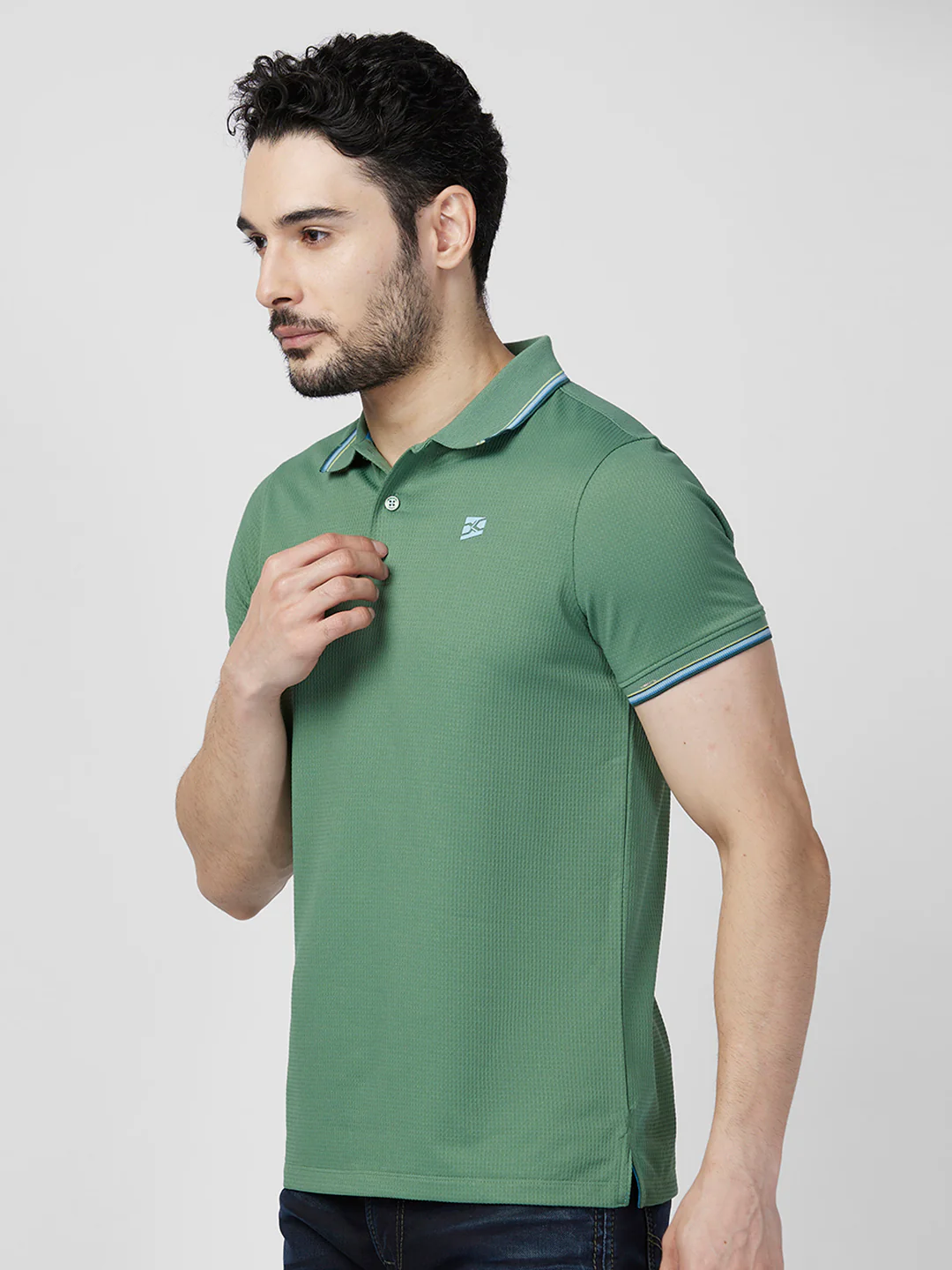 Killer Men Green Printed Slim Fit T-Shirts - Image 6