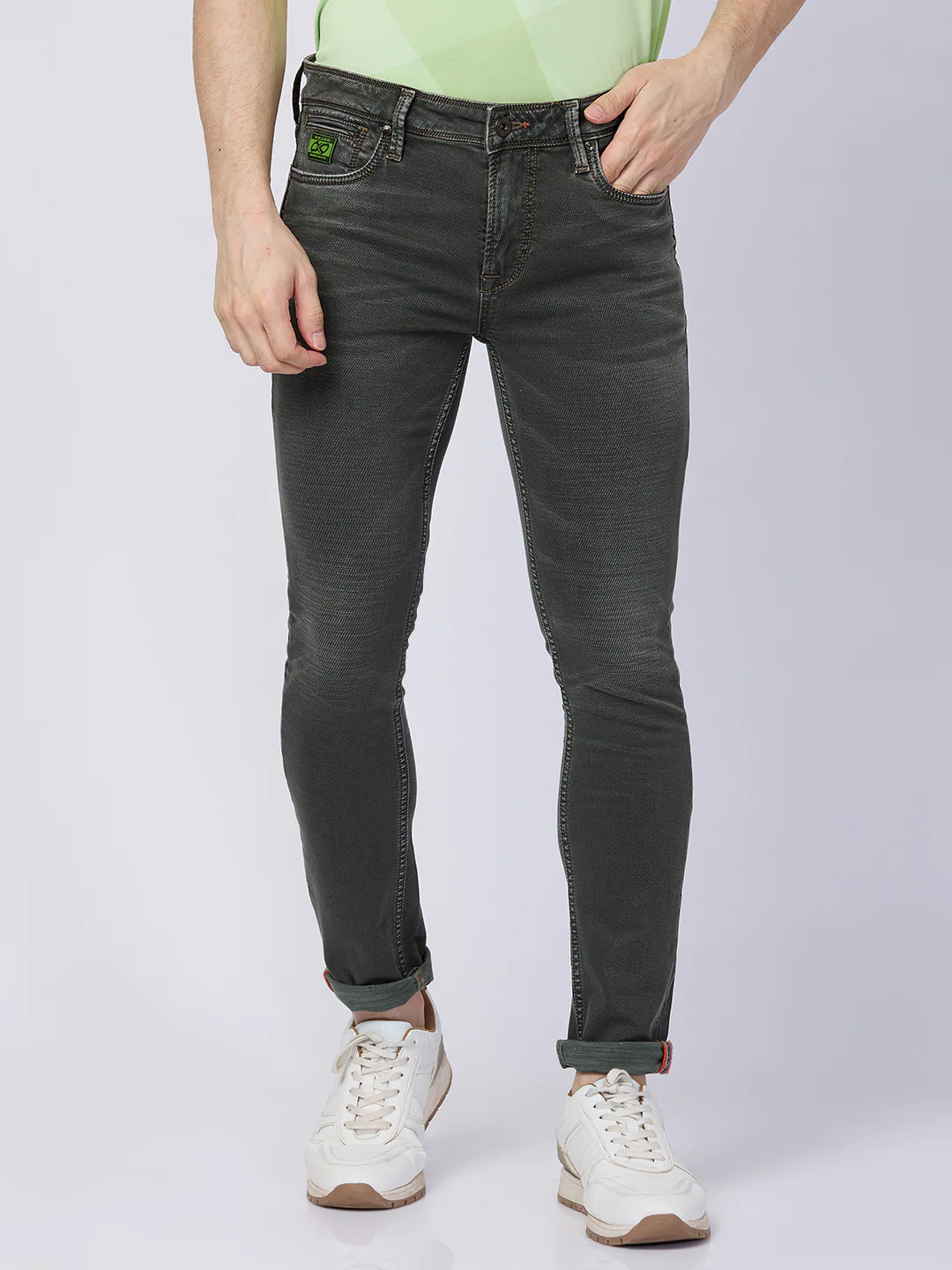 Killer Men Green Skinny Fit Jeans - Image 3