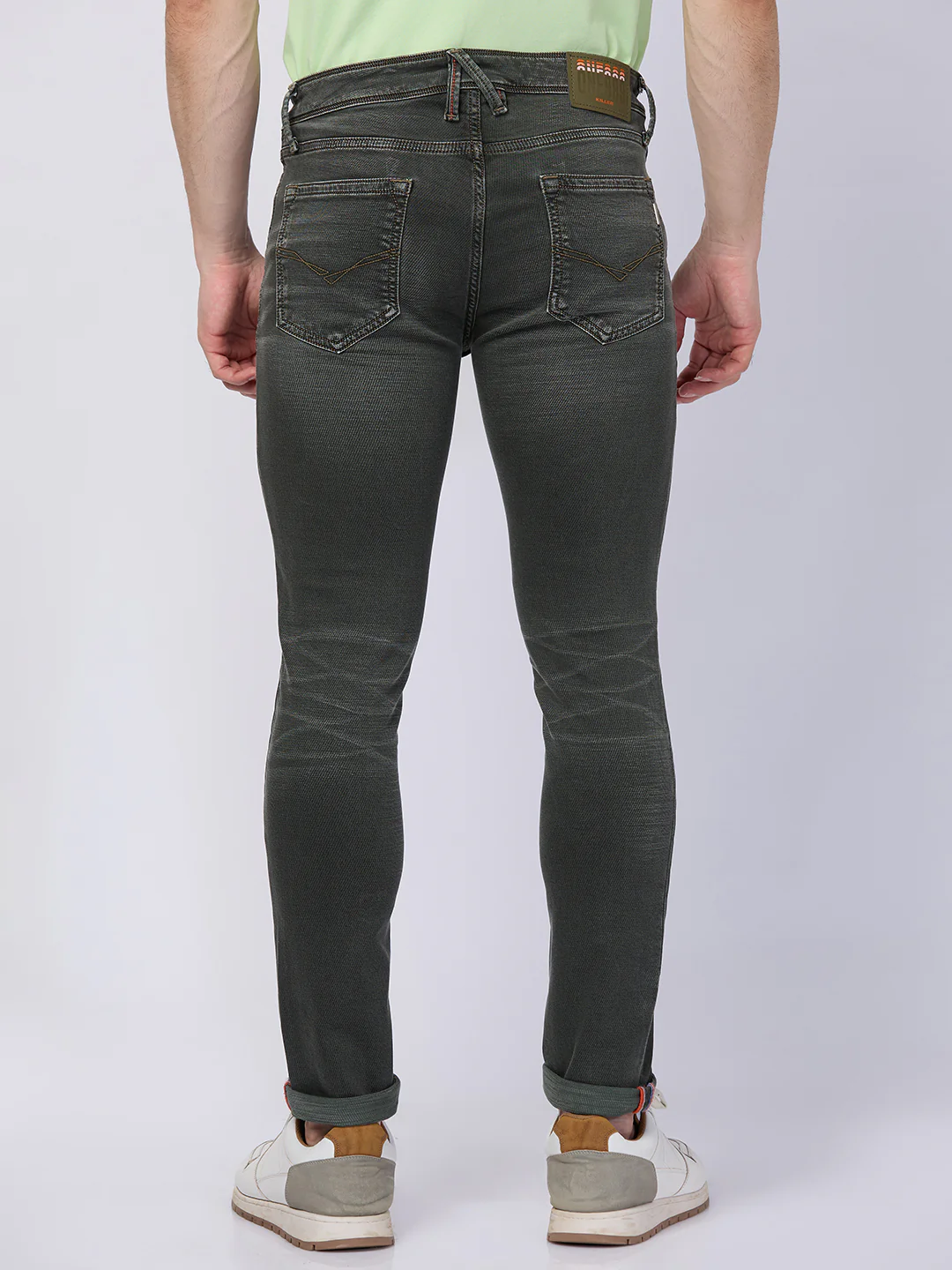 Killer Men Green Skinny Fit Jeans - Image 5