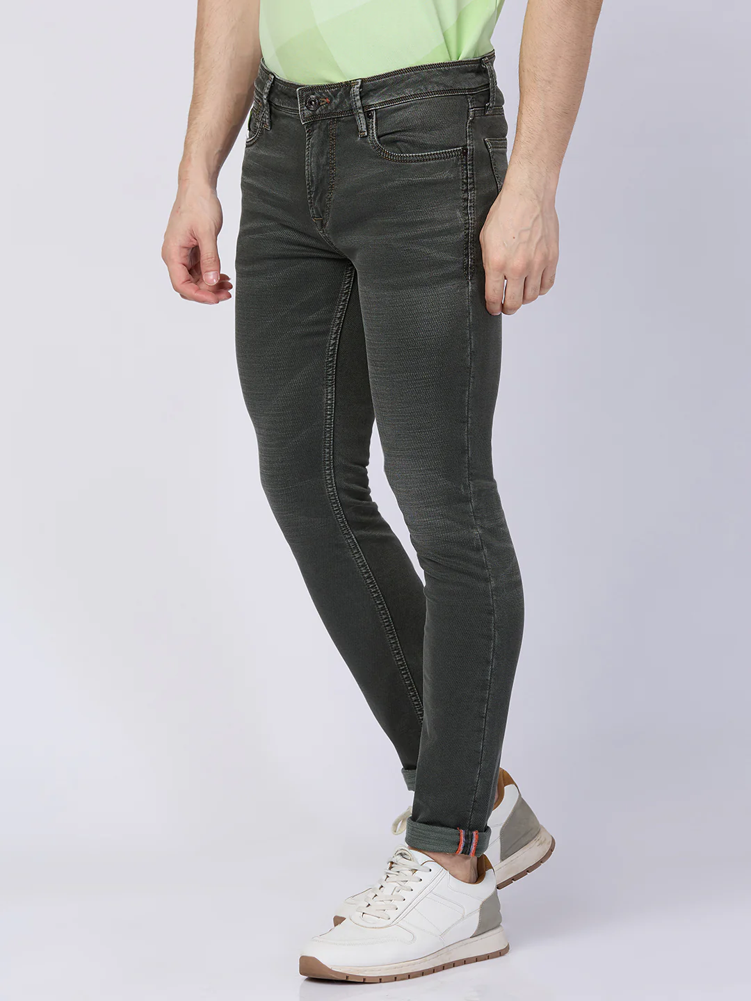 Killer Men Green Skinny Fit Jeans - Image 6