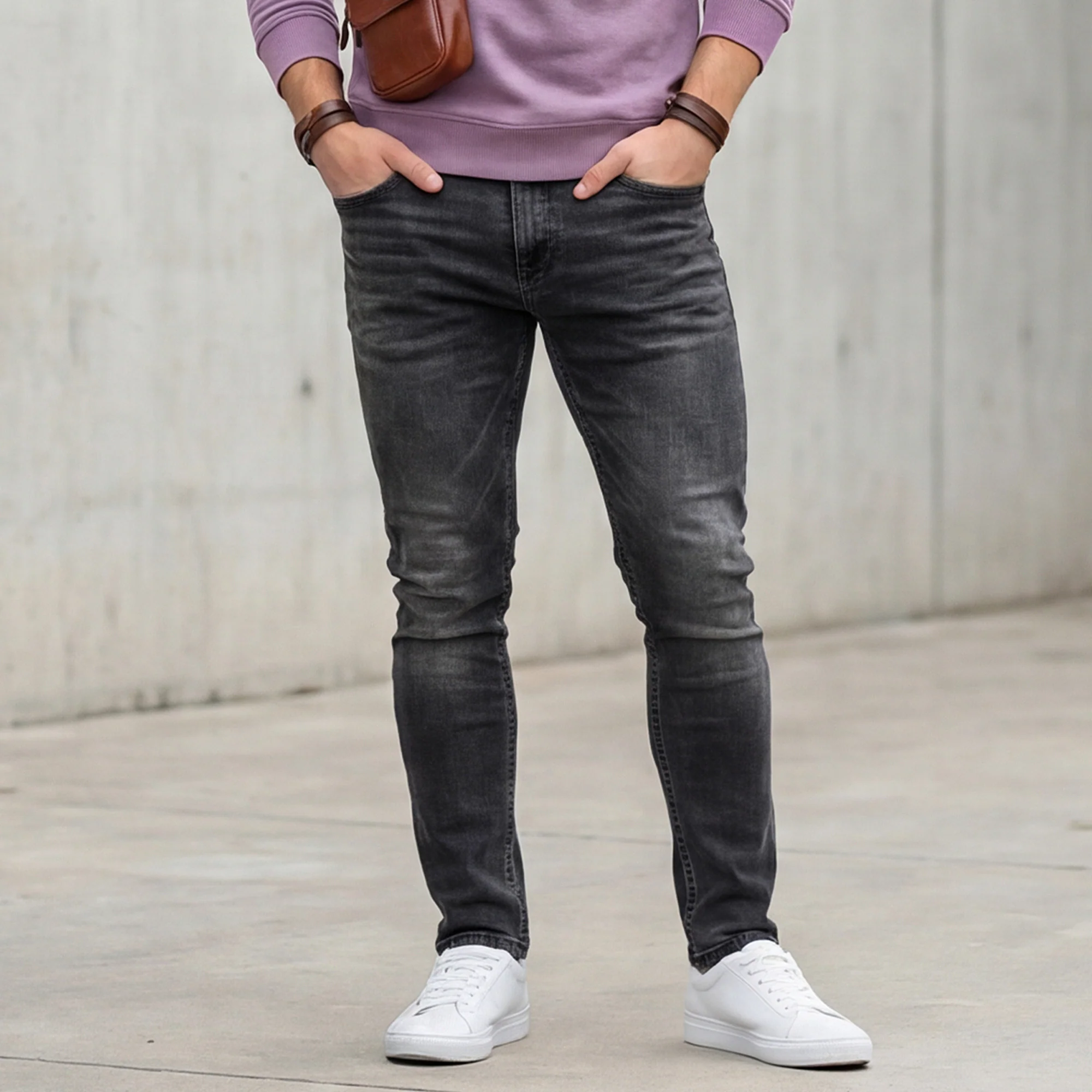 Killer Men Green Skinny Fit Jeans - Image 2