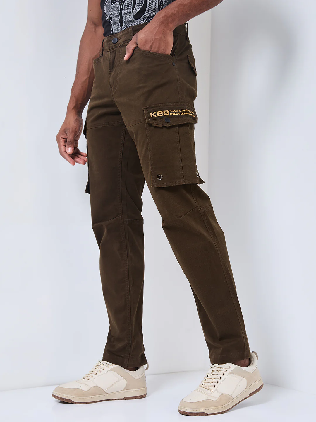 Killer Men Green Solid Cargo - Image 8