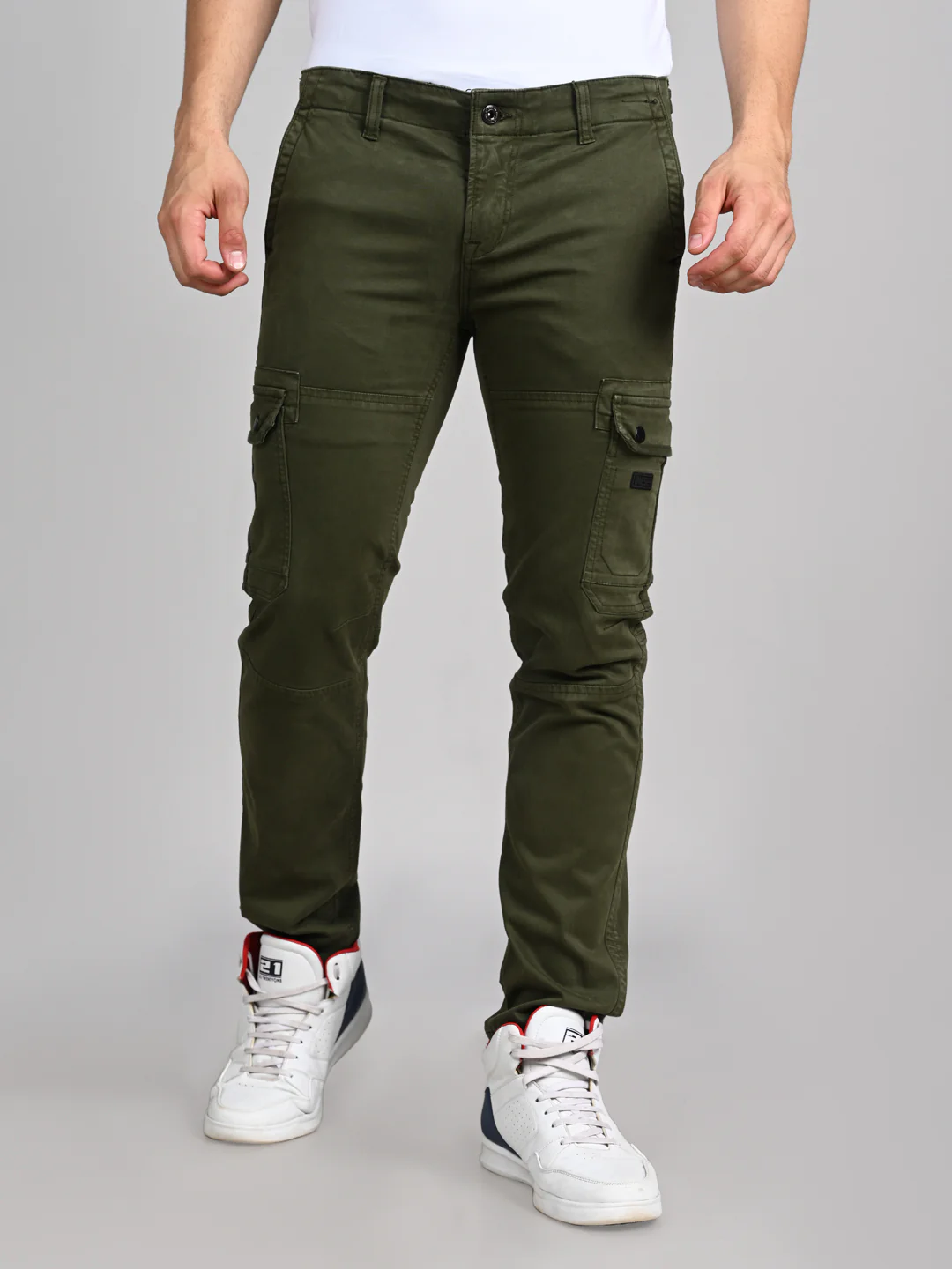 Killer Men Green Solid Cargo - Image 5