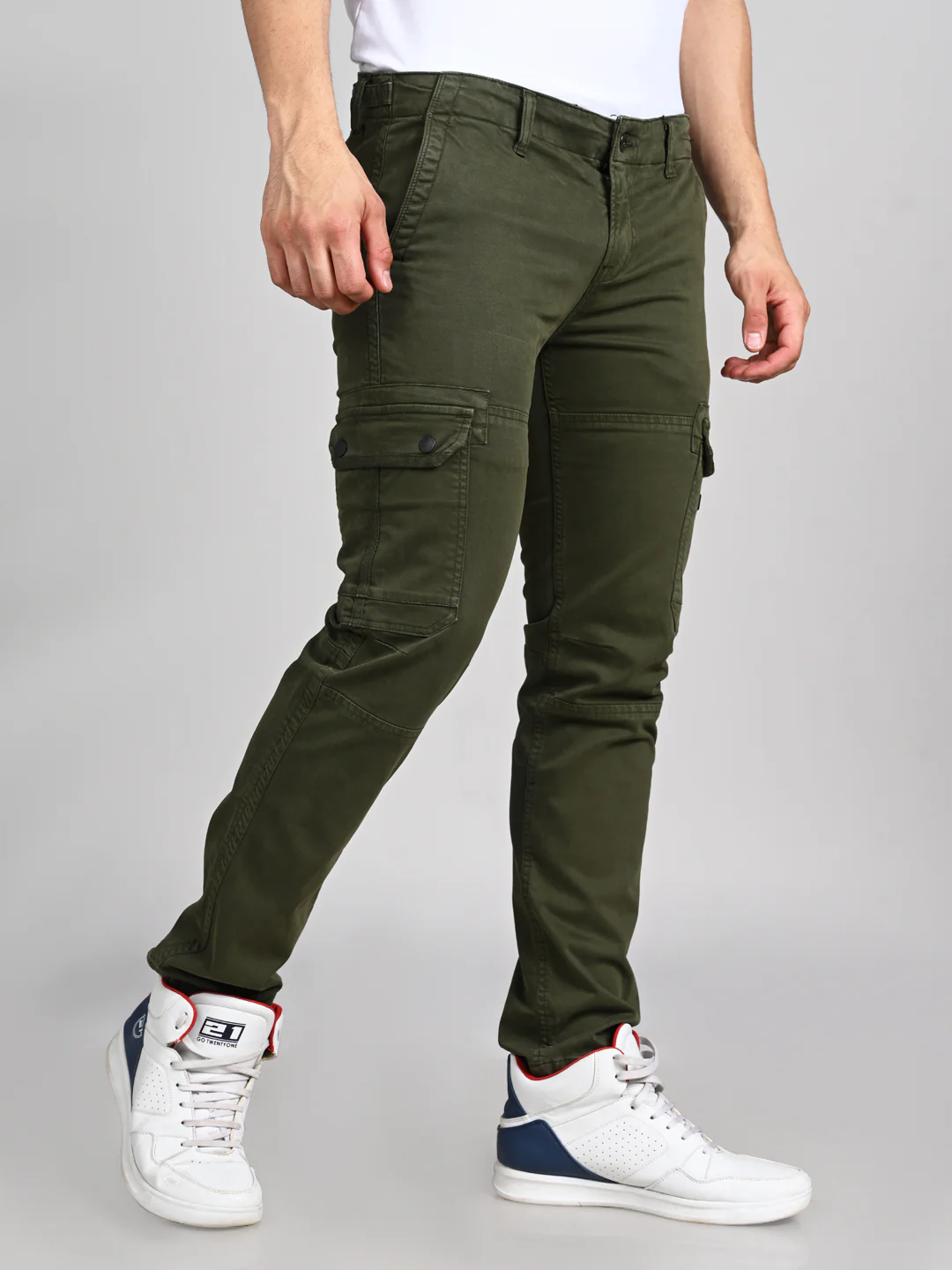 Killer Men Green Solid Cargo - Image 7