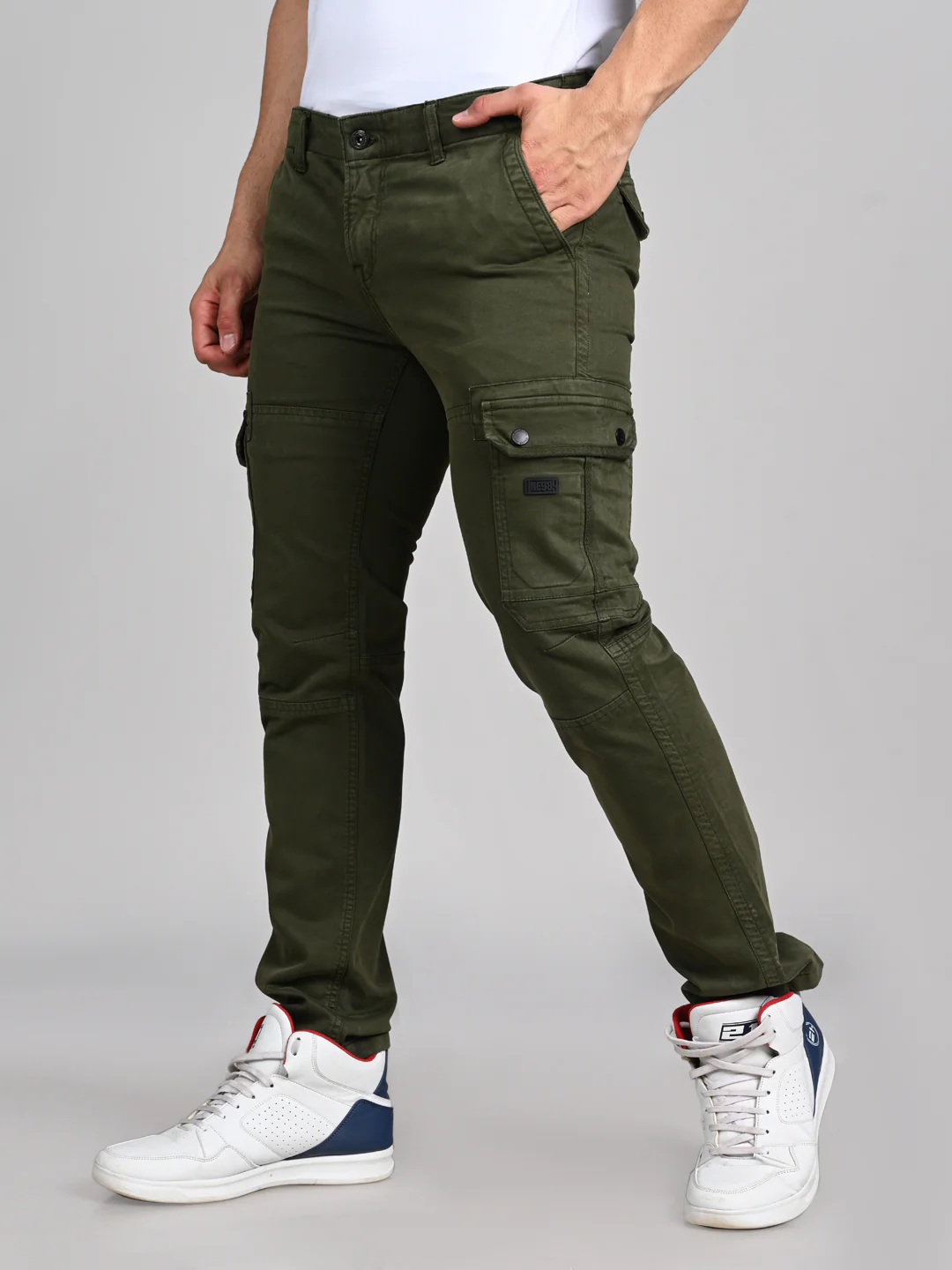 Killer Men Green Solid Cargo - Image 8
