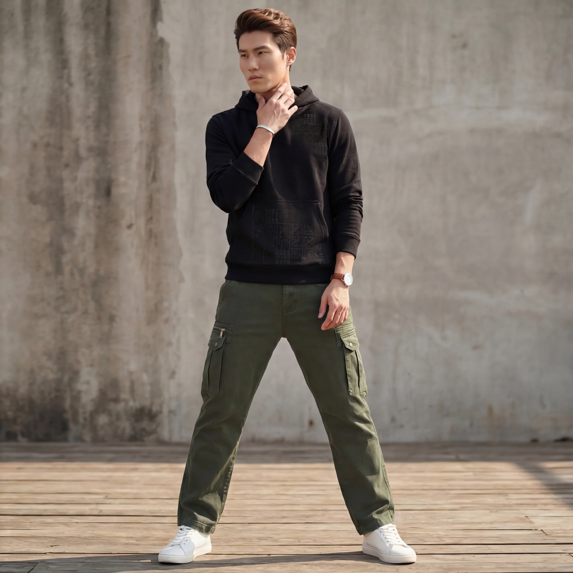 Killer Men Green Solid Cargo - Image 3