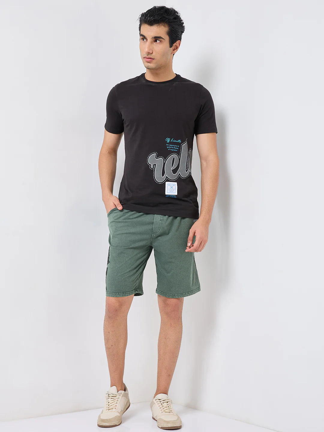 Killer Men Green Solid Shorts - Image 4