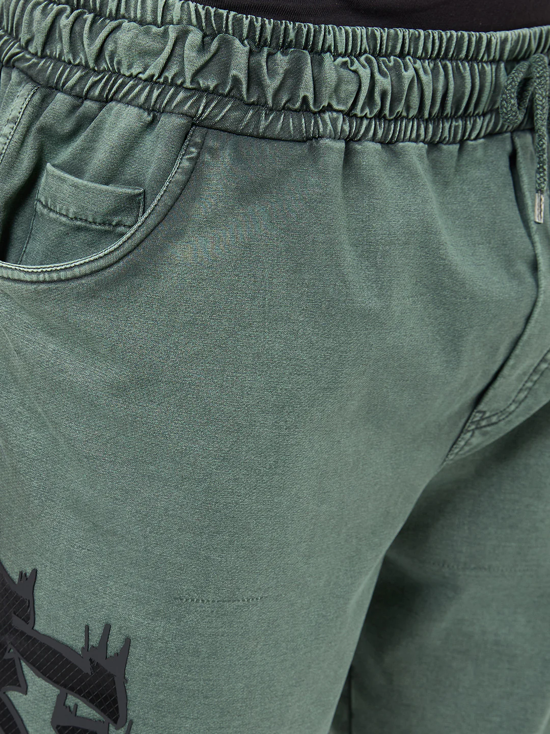 Killer Men Green Solid Shorts - Image 7