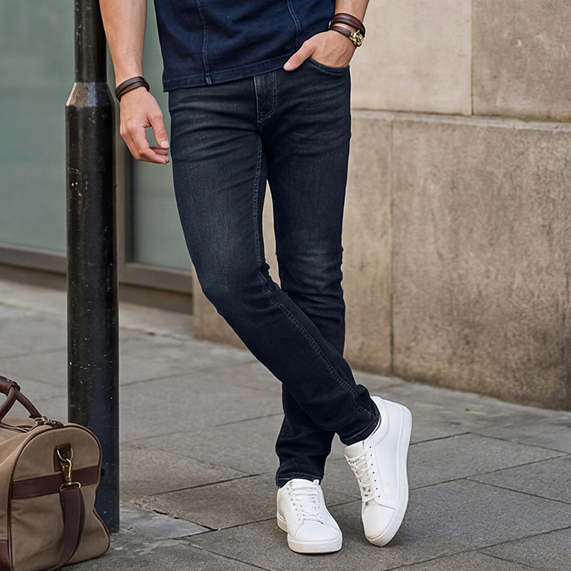 Killer Men Green Solid Slim Fit Jeans - Image 2