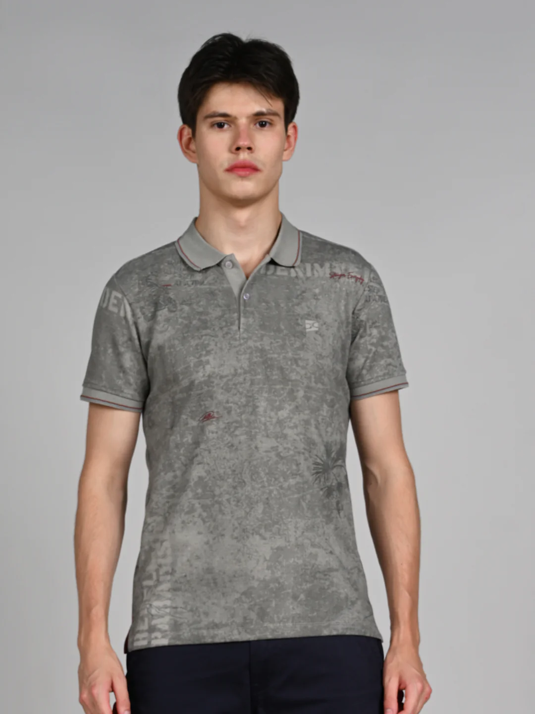 Killer Men Grey Printed Slim Fit T-Shirt - Image 4