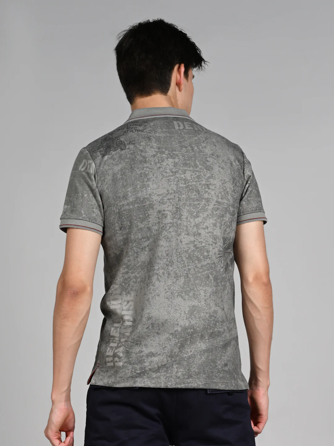 Killer Men Grey Printed Slim Fit T-Shirt - Image 7