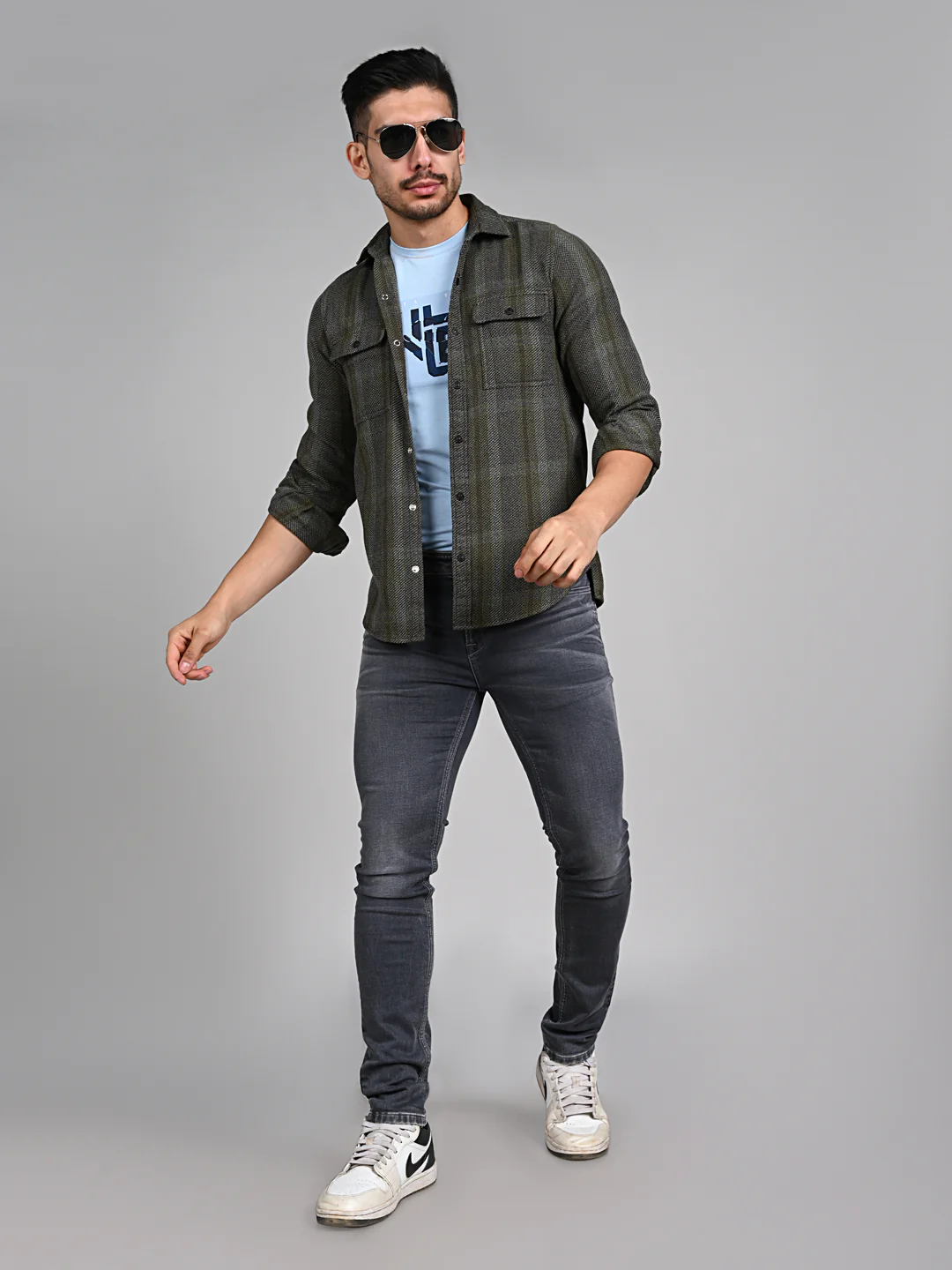 Killer Men Grey Skinny Fit Jeans - Image 3