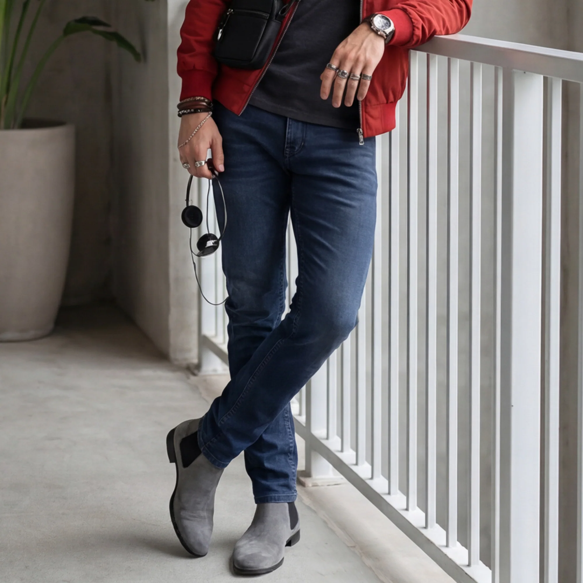 Killer Men Grey Skinny Fit Jeans - Image 2