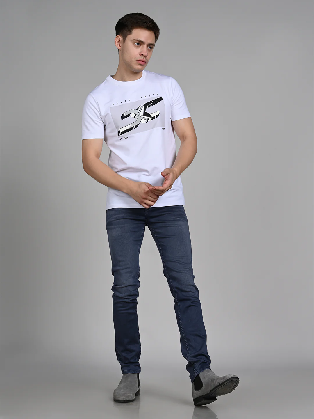 Killer Men Grey Skinny Fit Jeans - Image 3