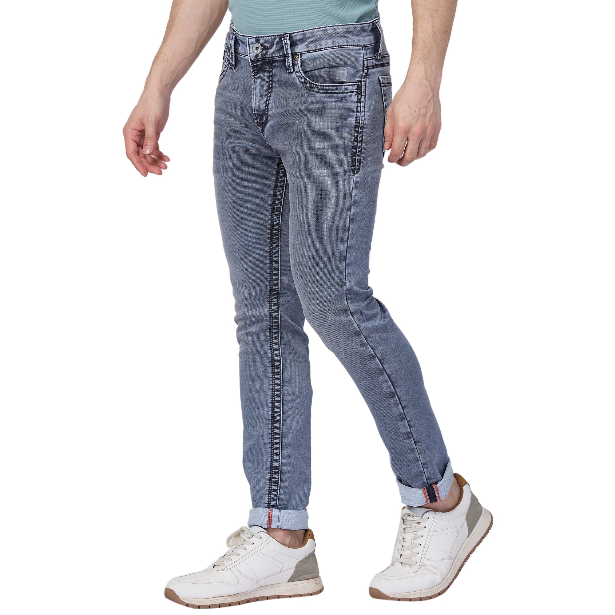 Killer Men Grey Slim Fit Jeans - Image 6