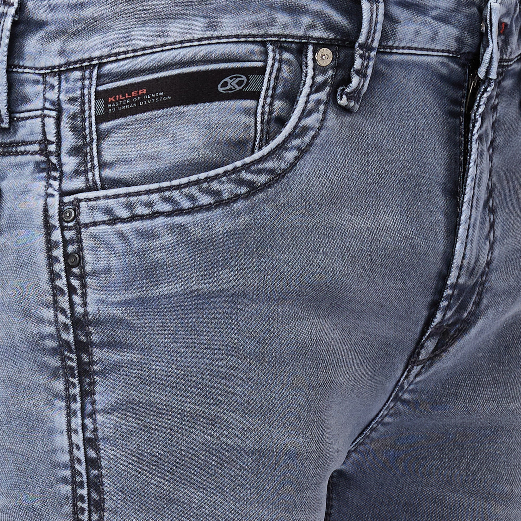 Killer Men Grey Slim Fit Jeans - Image 7
