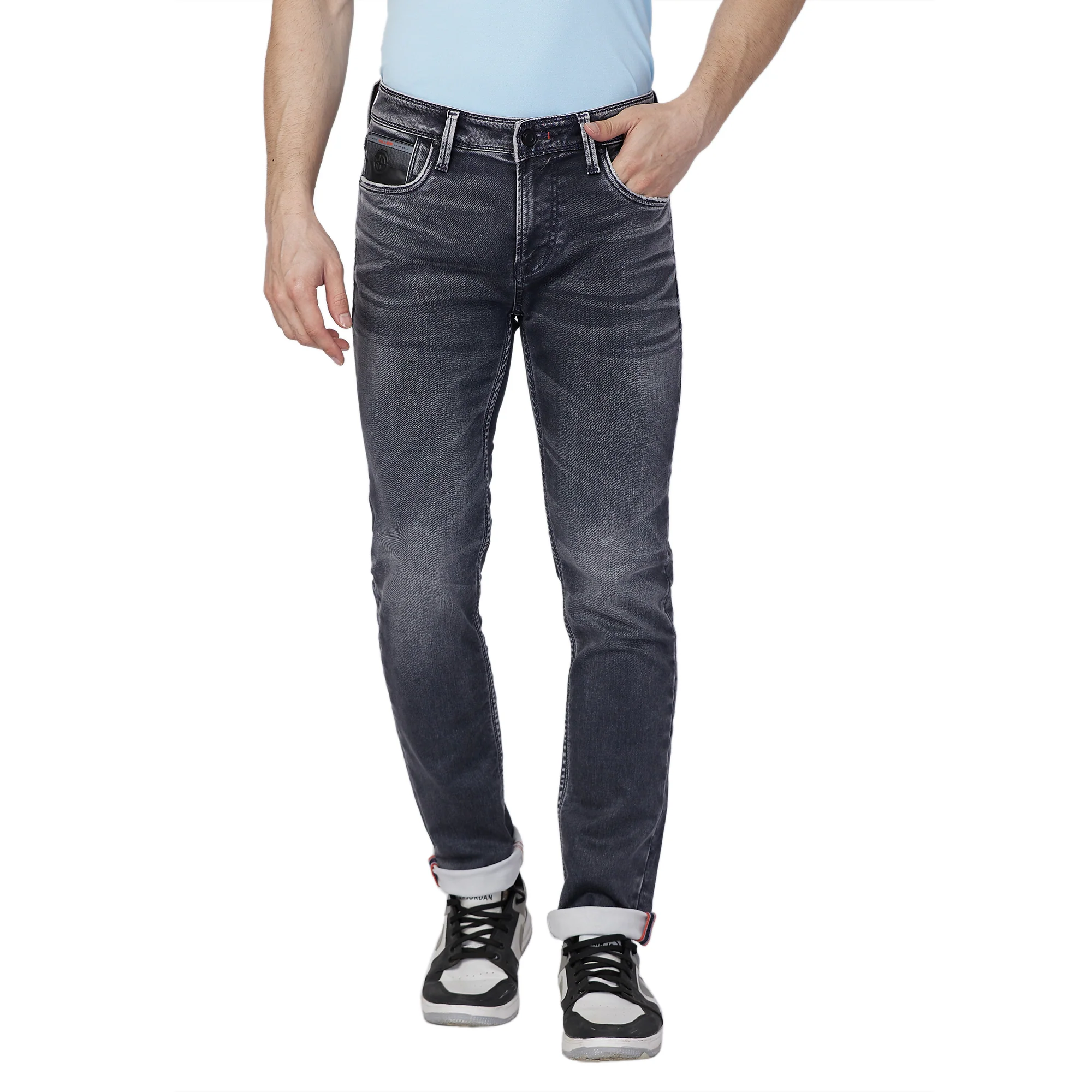 Killer Men Grey Slim Fit Jeans - Image 3