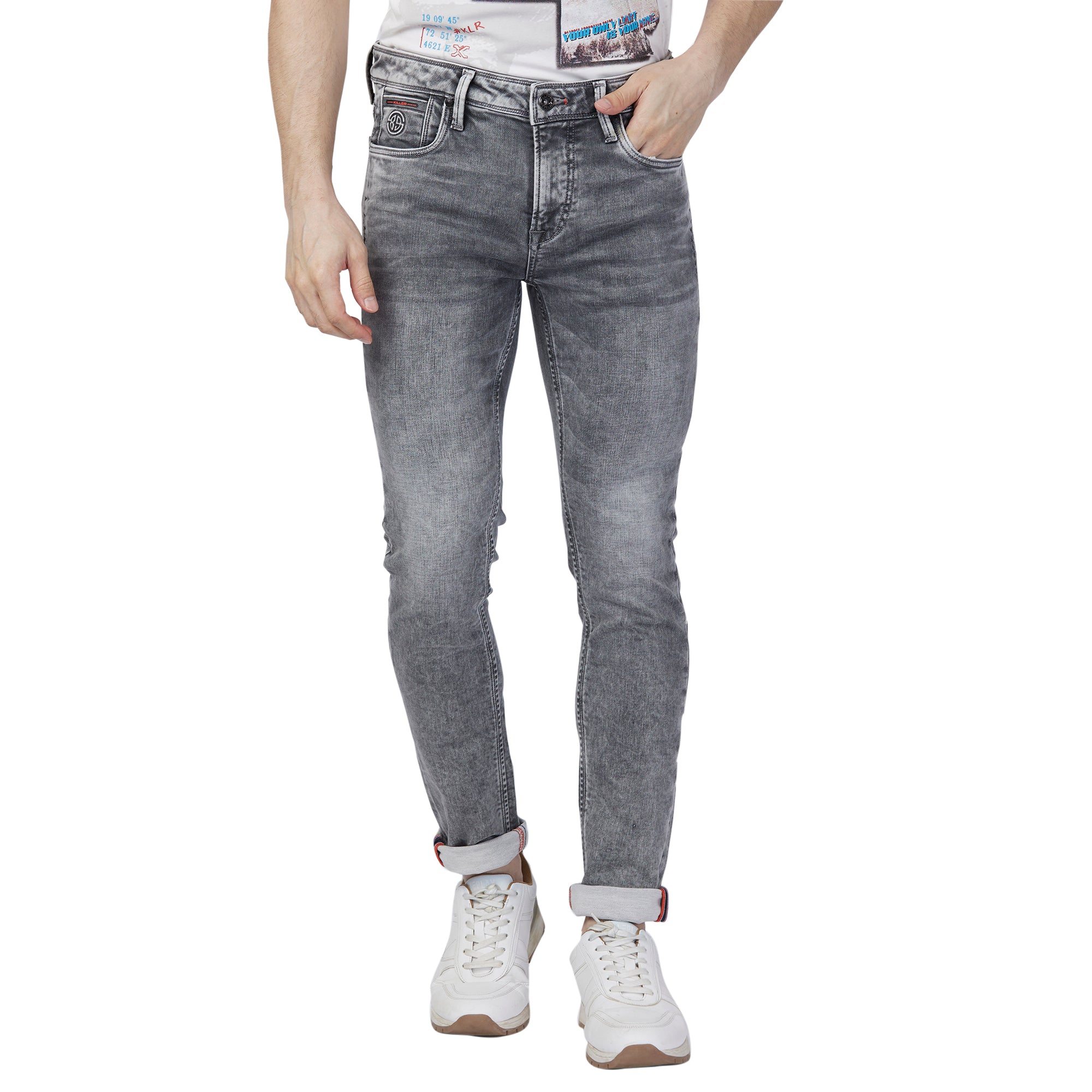 Killer Men Grey Slim Fit Jeans - Image 3