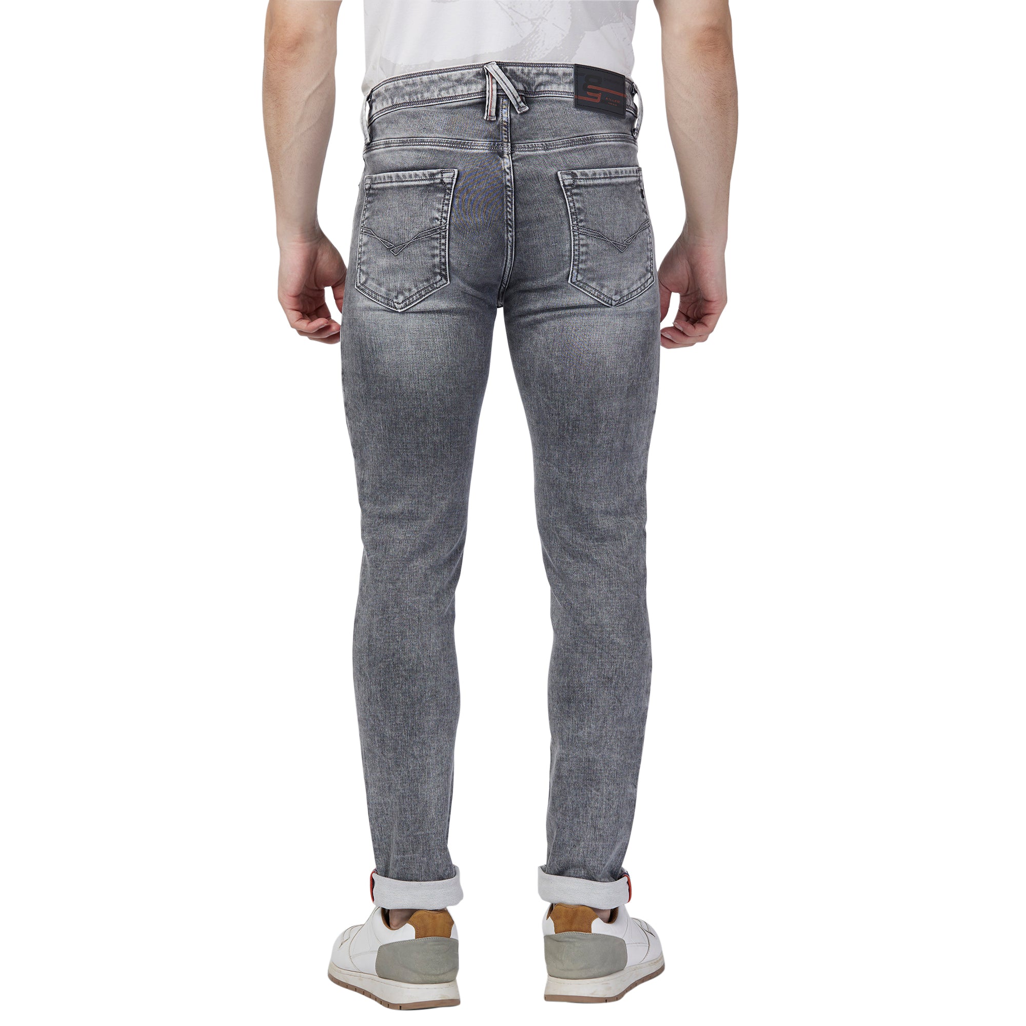 Killer Men Grey Slim Fit Jeans - Image 5