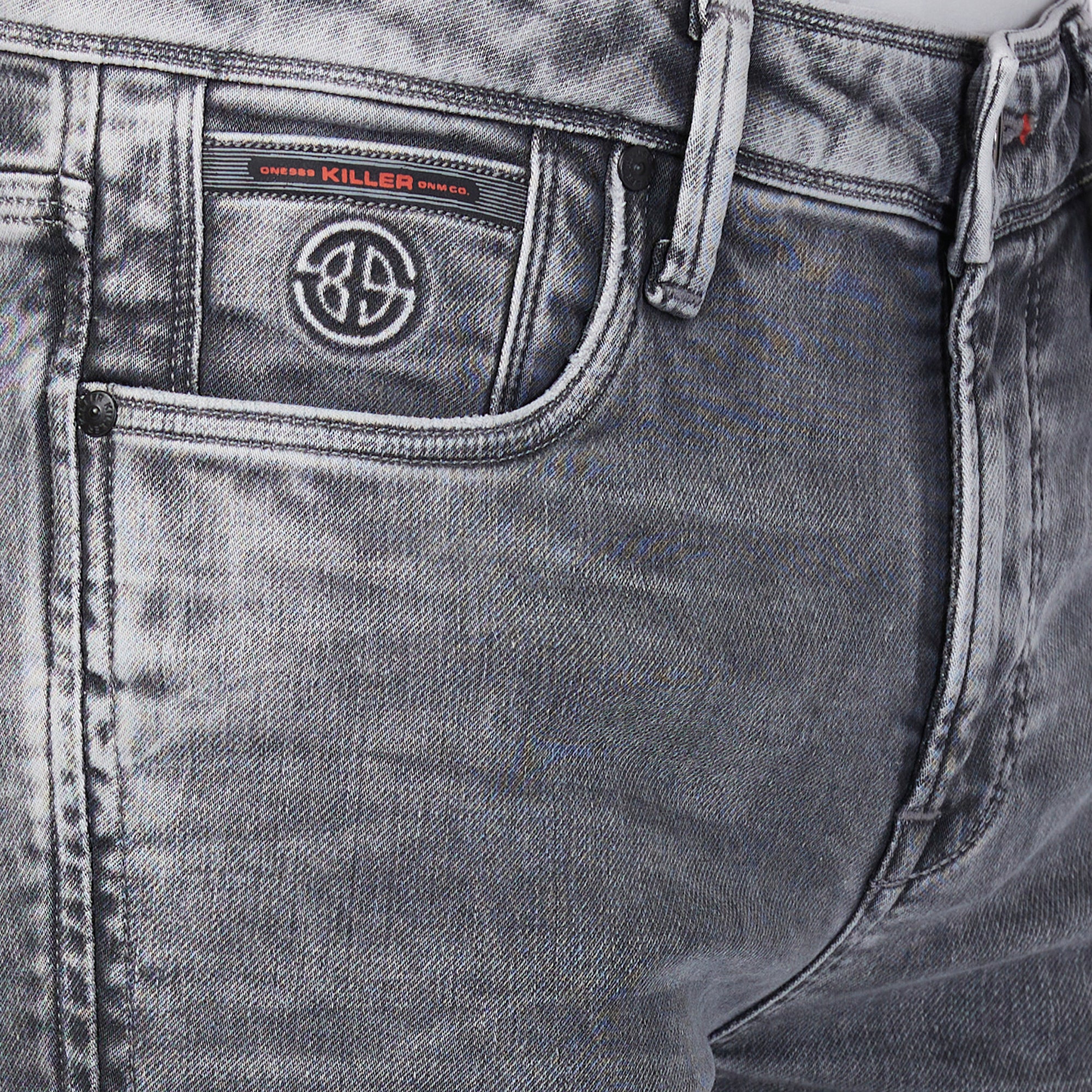Killer Men Grey Slim Fit Jeans - Image 7