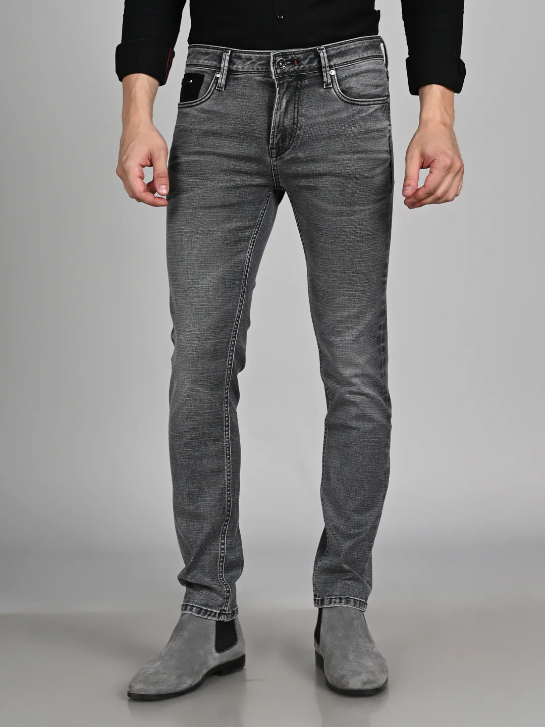 Killer Men Grey Slim Fit Jeans - Image 4