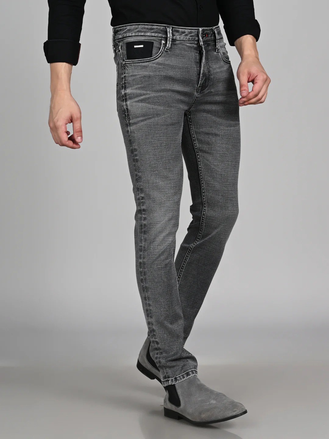 Killer Men Grey Slim Fit Jeans - Image 5