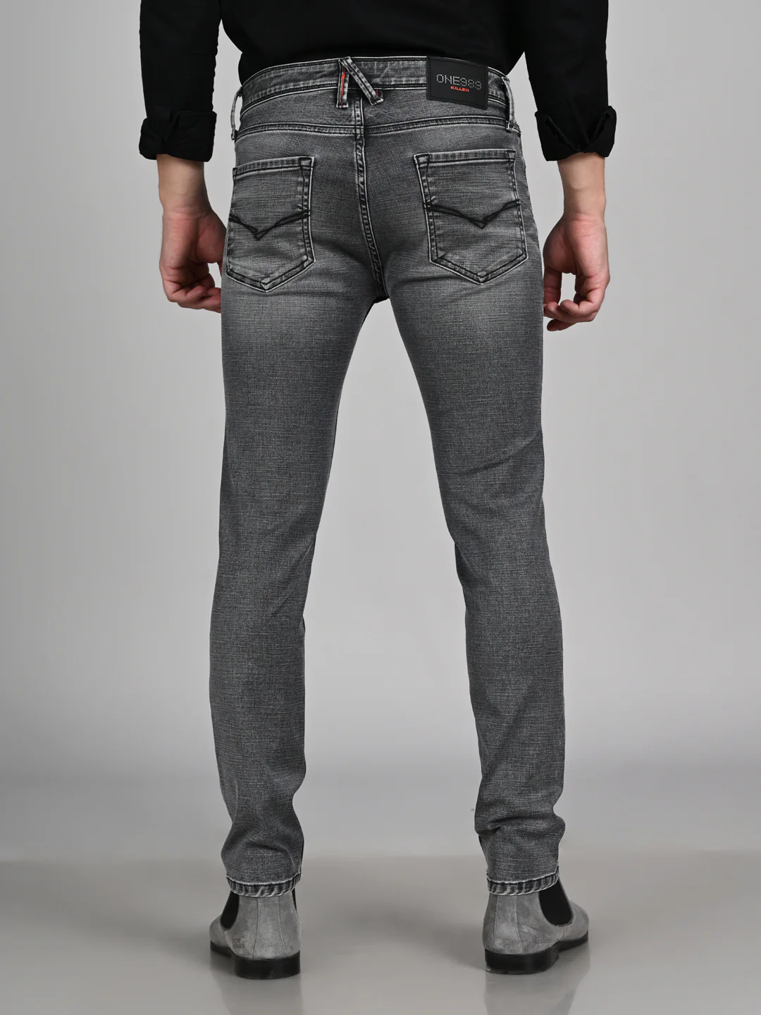 Killer Men Grey Slim Fit Jeans - Image 7