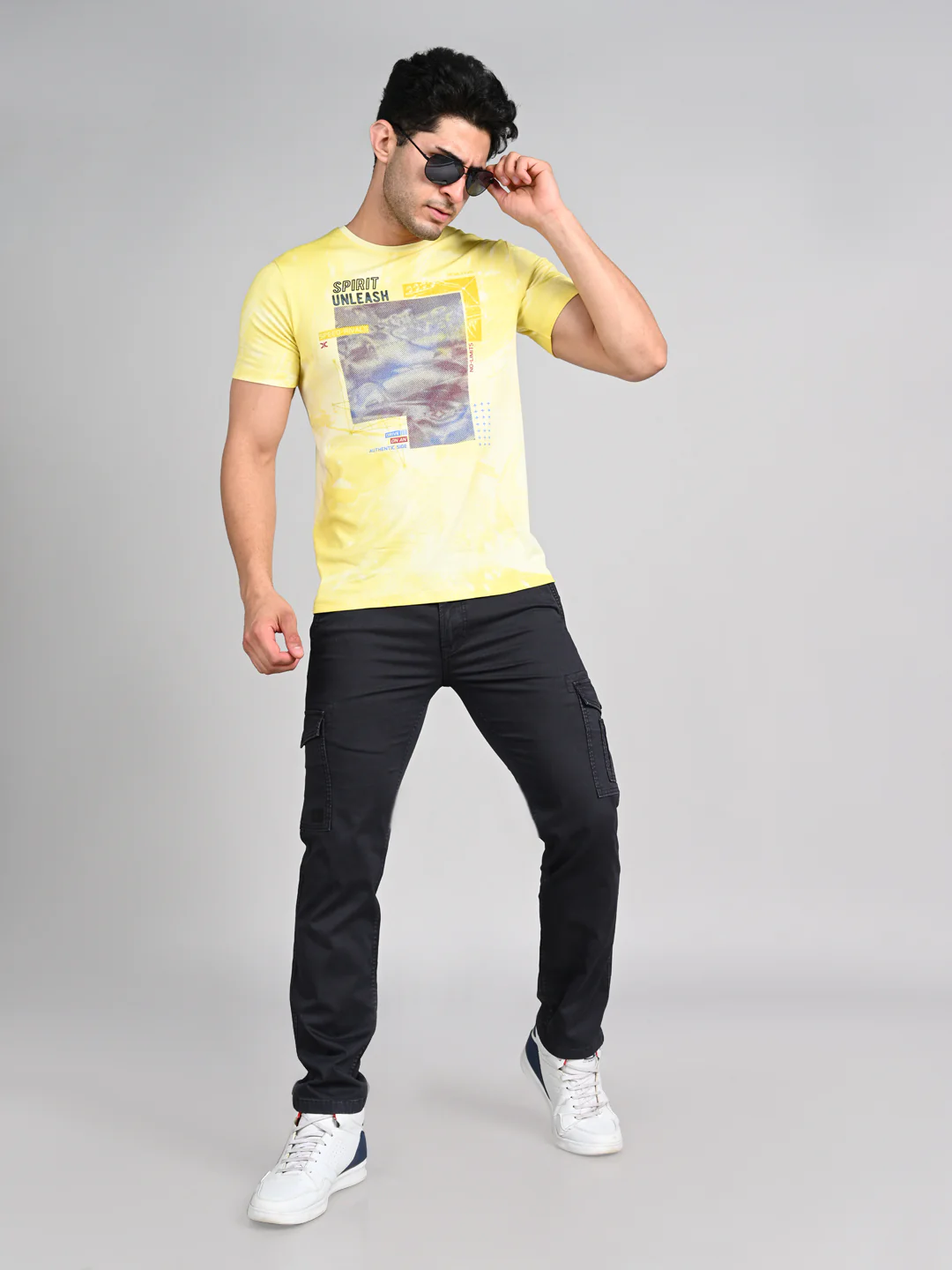 Killer Men Grey Solid Cargo - Image 3