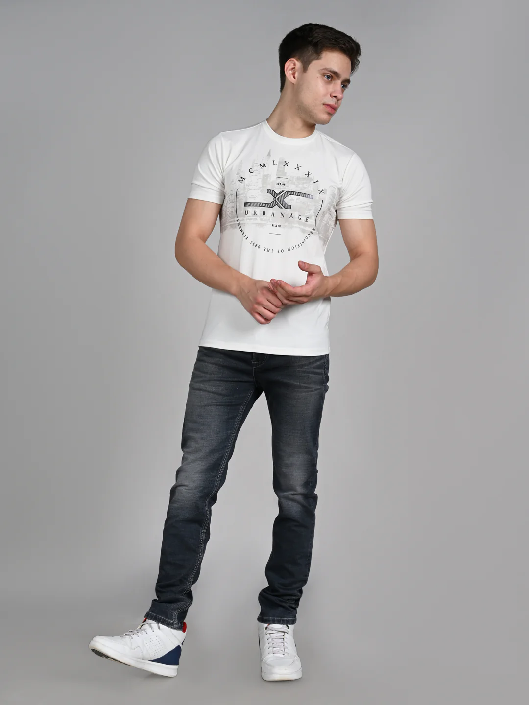Killer Men Grey Solid Slim Fit Jeans - Image 3