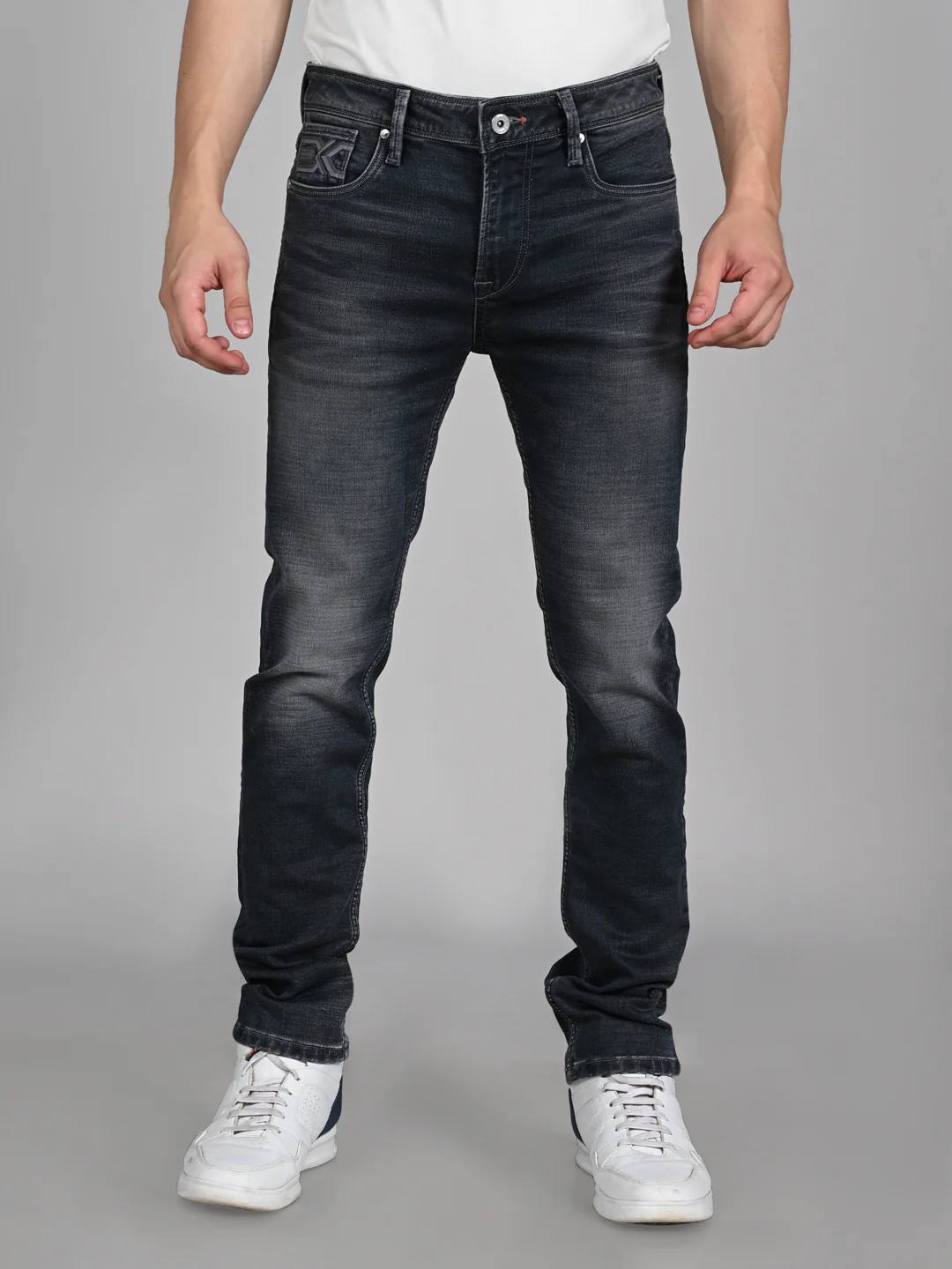 Killer Men Grey Solid Slim Fit Jeans - Image 4