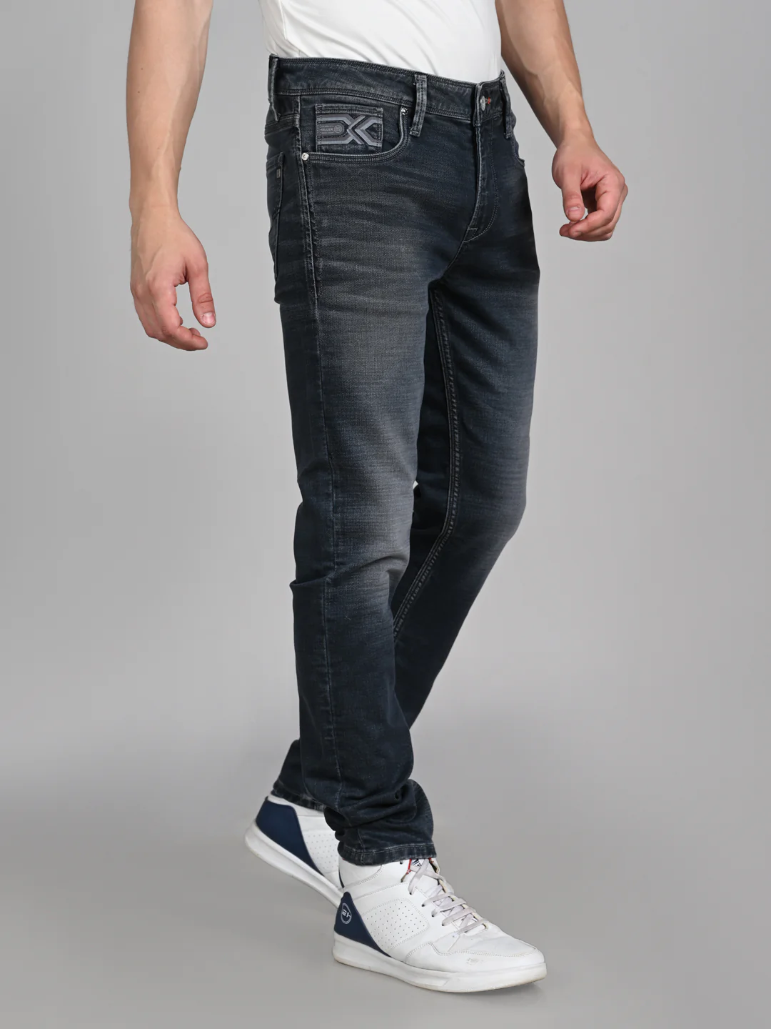 Killer Men Grey Solid Slim Fit Jeans - Image 5