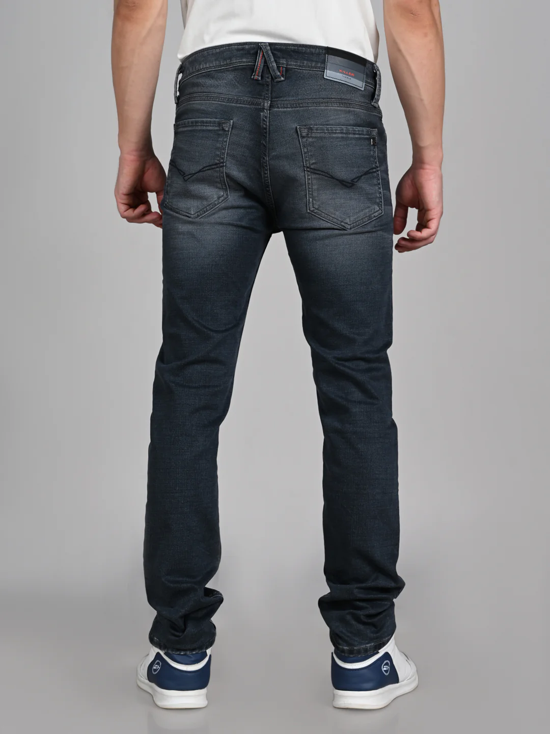 Killer Men Grey Solid Slim Fit Jeans - Image 7