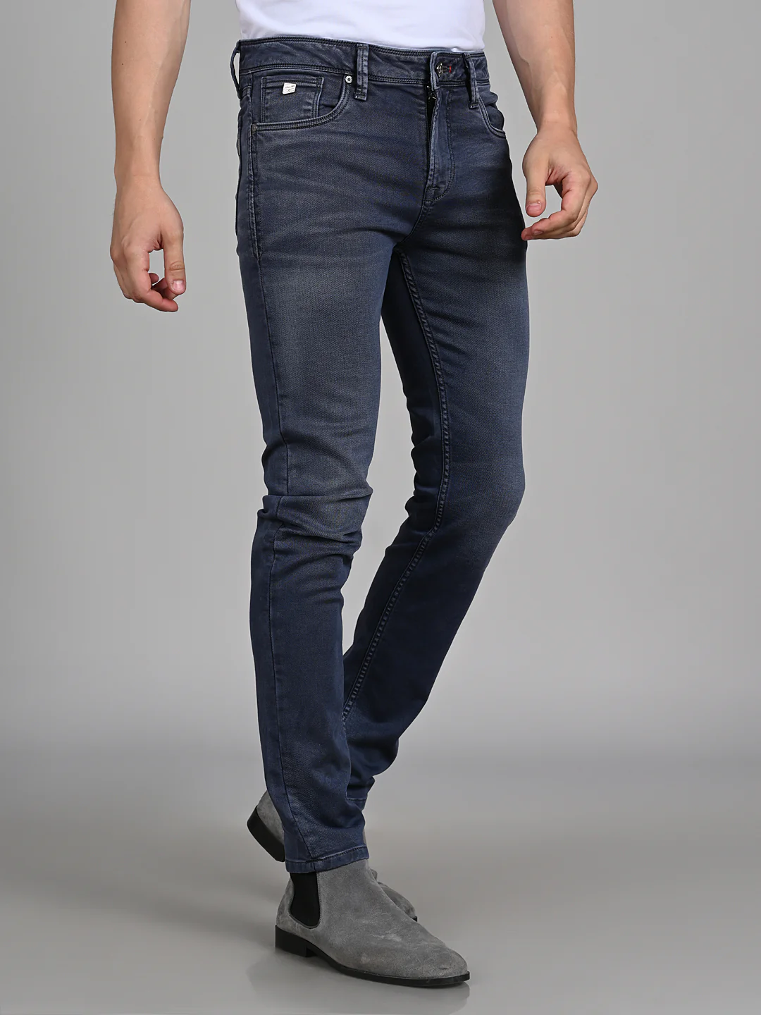 Killer Men Grey Solid Slim Fit Jeans - Image 6