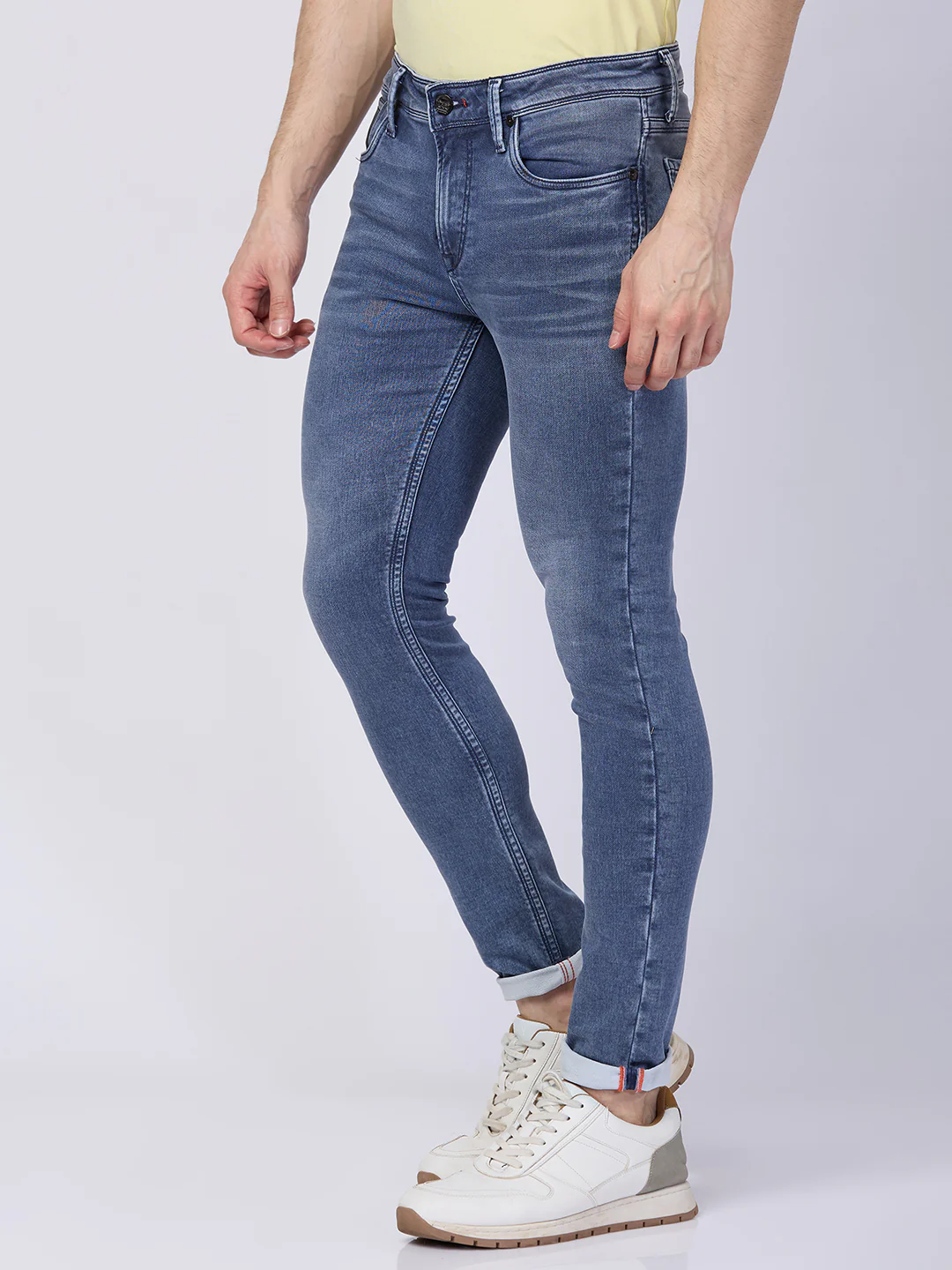 Killer Men Grey Solid Slim Fit Jeans - Image 6