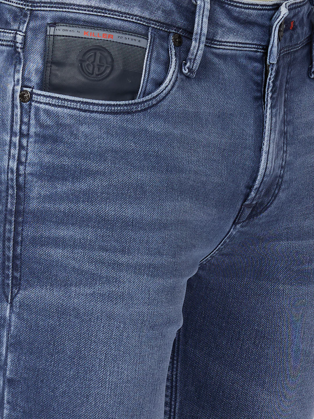 Killer Men Grey Solid Slim Fit Jeans - Image 7
