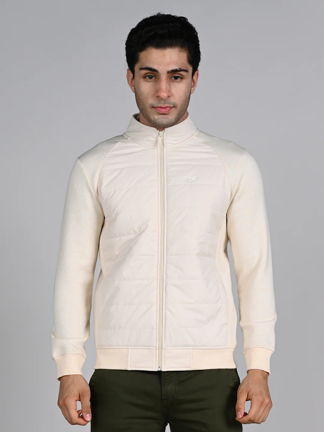 Killer Men High Neck Beige Sweat Shirts - Image 4