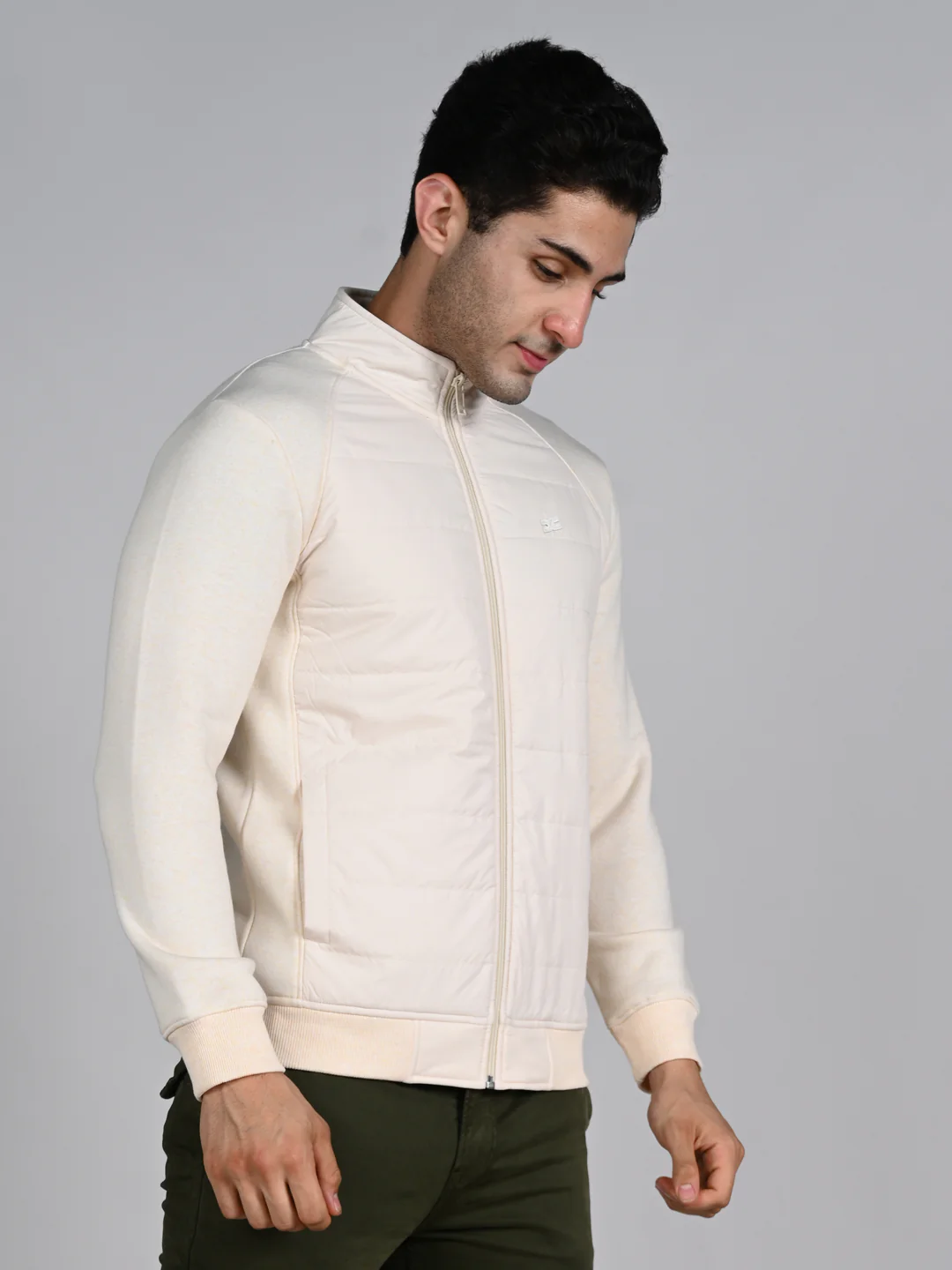 Killer Men High Neck Beige Sweat Shirts - Image 6