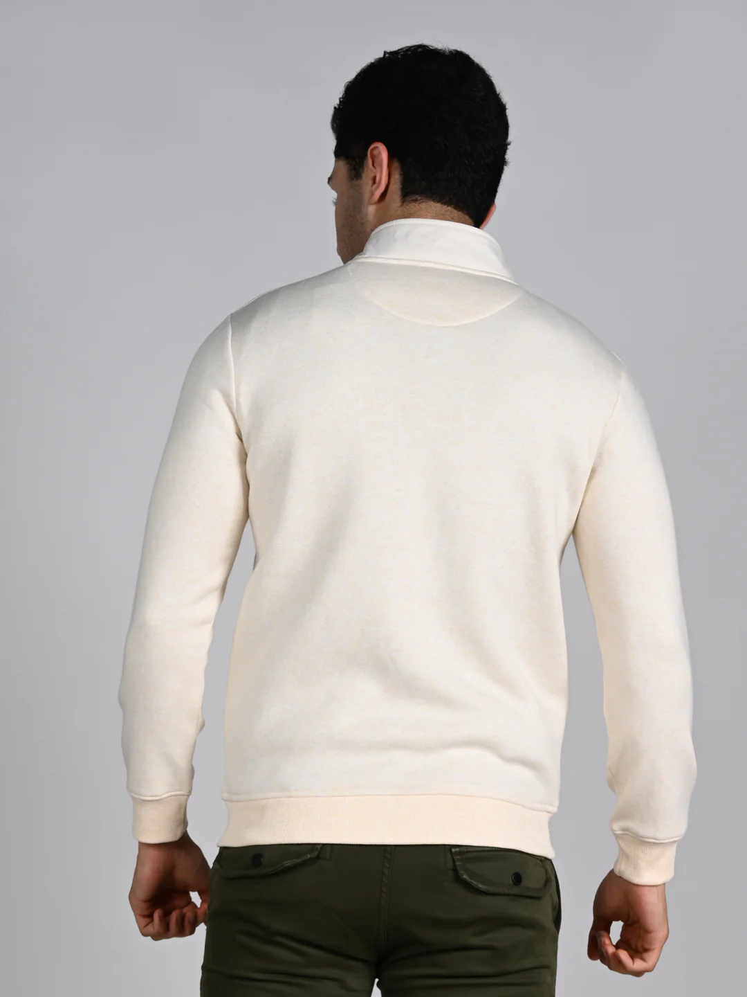 Killer Men High Neck Beige Sweat Shirts - Image 7