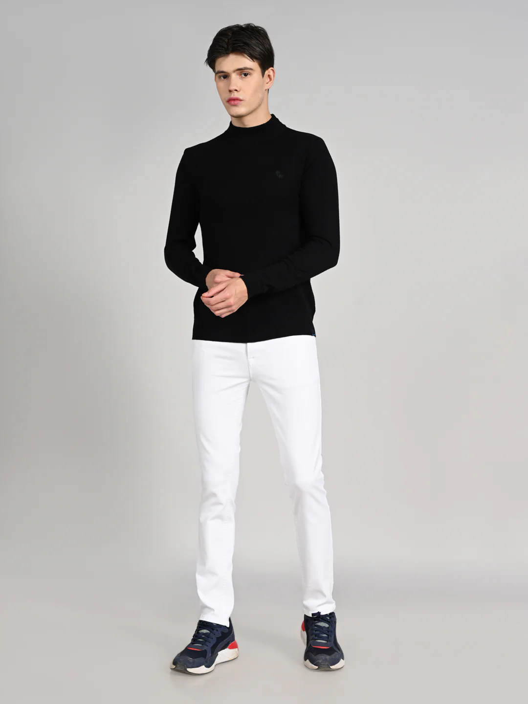 Killer Men High Neck Black Sweaters - Image 3