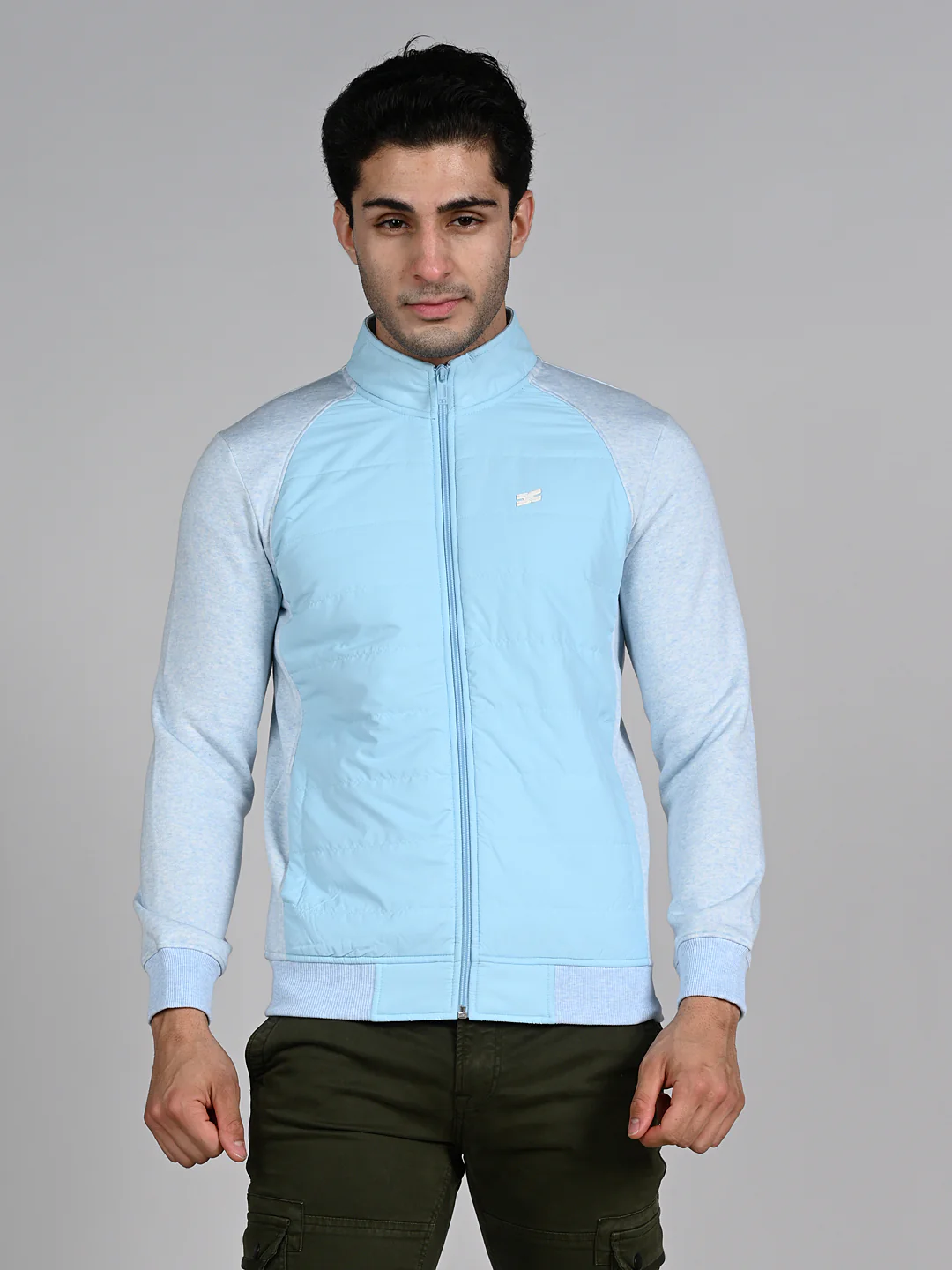 Killer Men High Neck Light Blue Sweat Shirts - Image 4