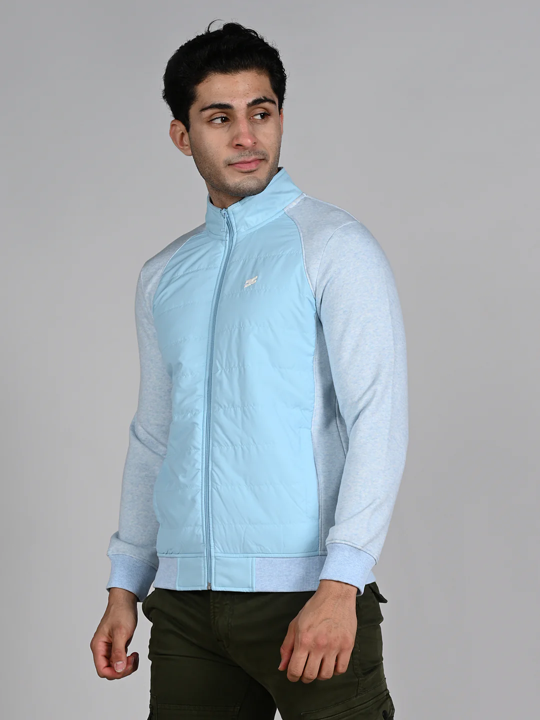 Killer Men High Neck Light Blue Sweat Shirts - Image 5
