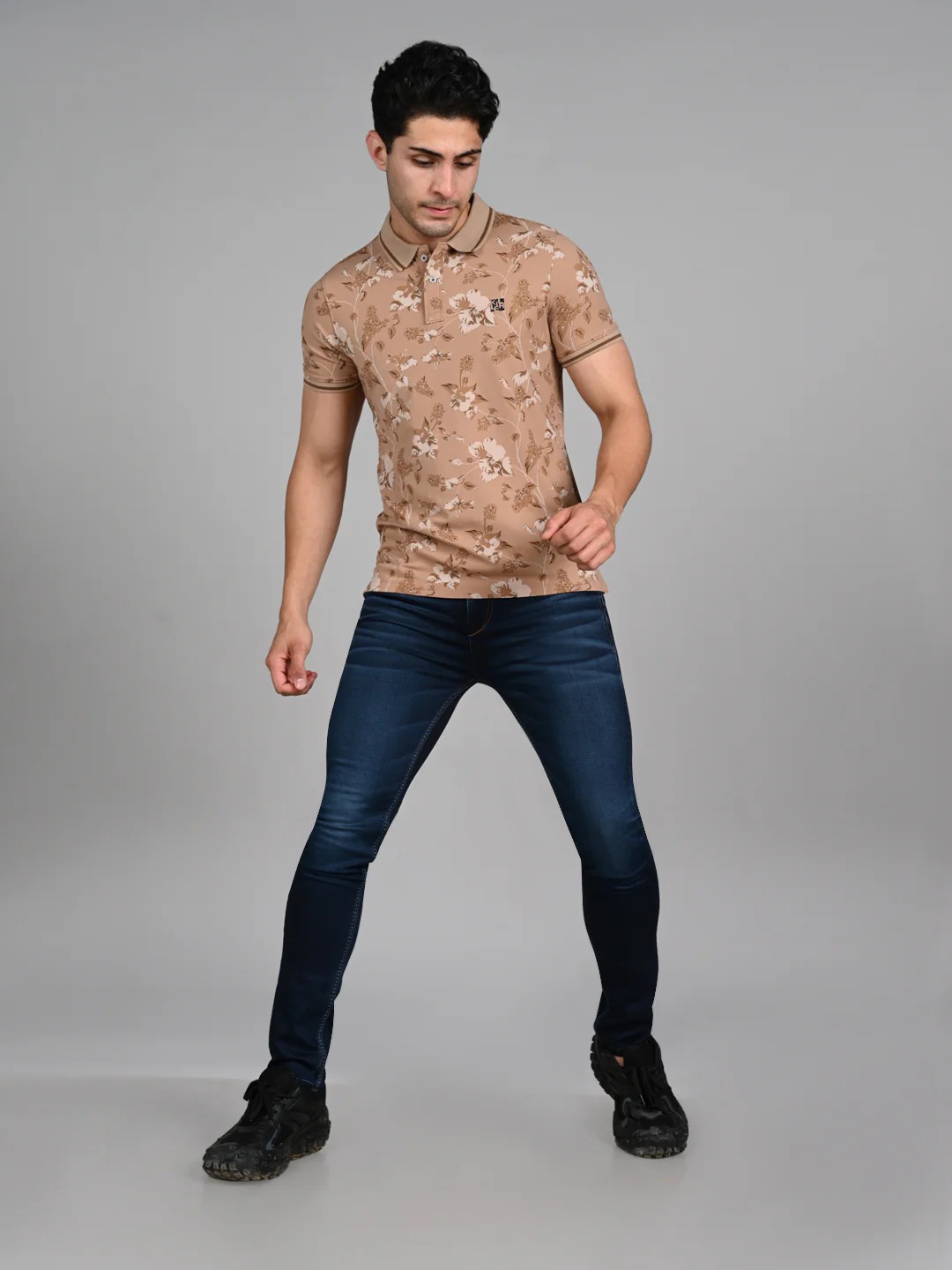 Killer Men Khaki Printed Slim Fit T-Shirt - Image 3