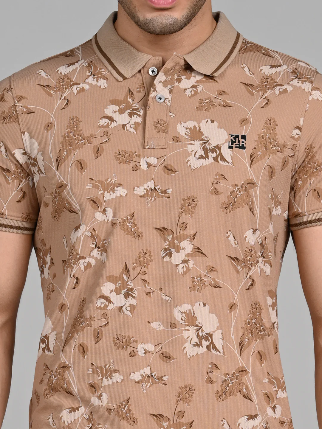Killer Men Khaki Printed Slim Fit T-Shirt - Image 8