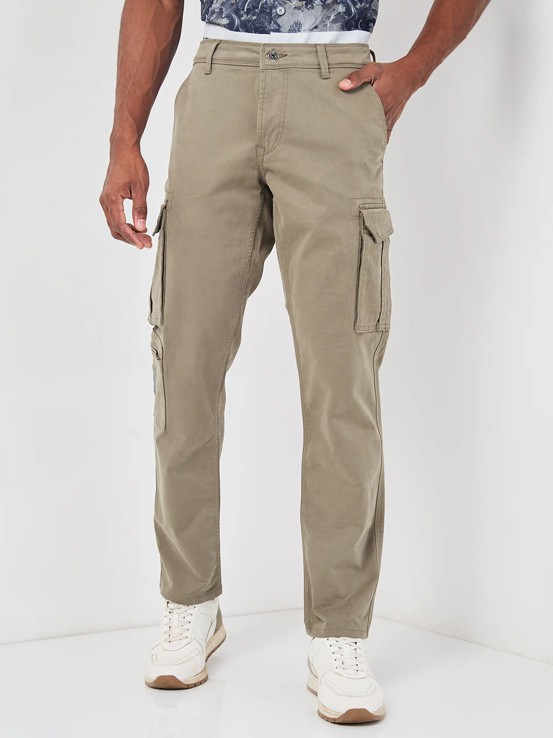 Killer Men Khaki Solid Cargo - Image 3