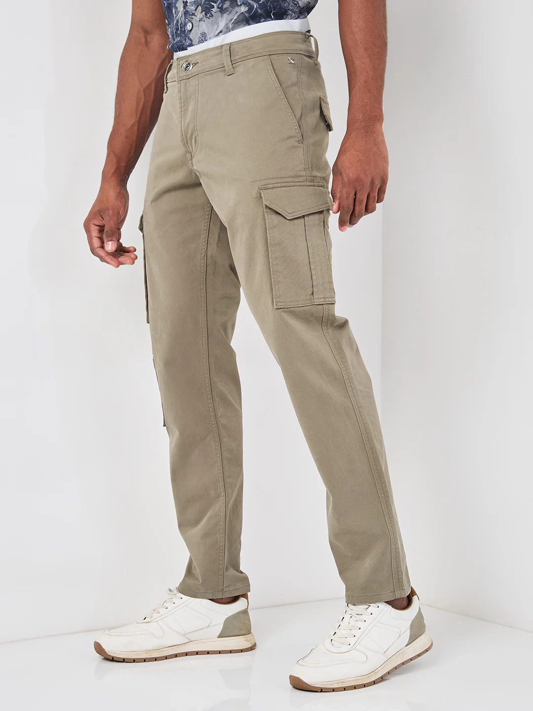 Killer Men Khaki Solid Cargo - Image 6